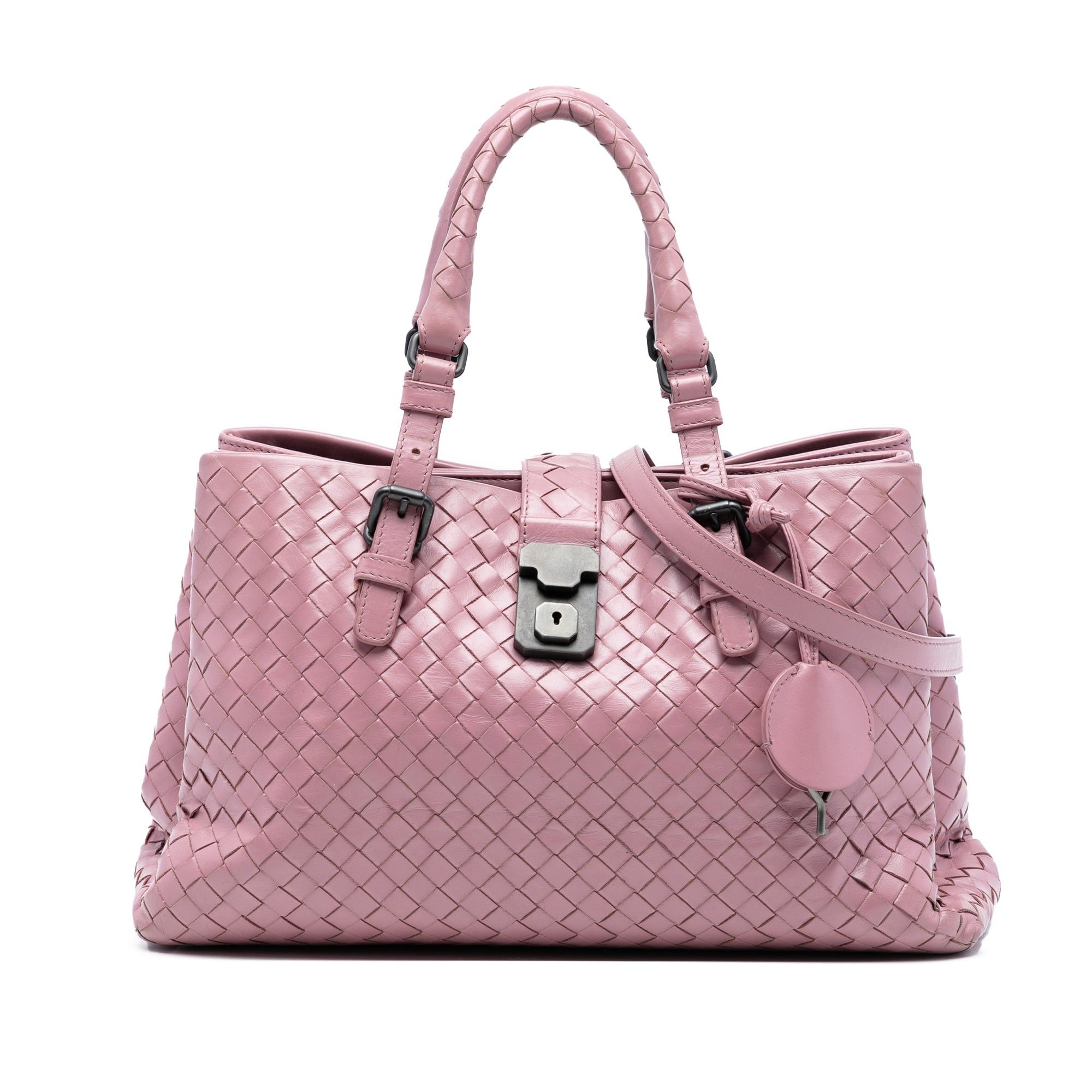 Bottega Veneta Small Nappa Intrecciato Roma Satchel Size ONE SIZE - 1 Thumbnail