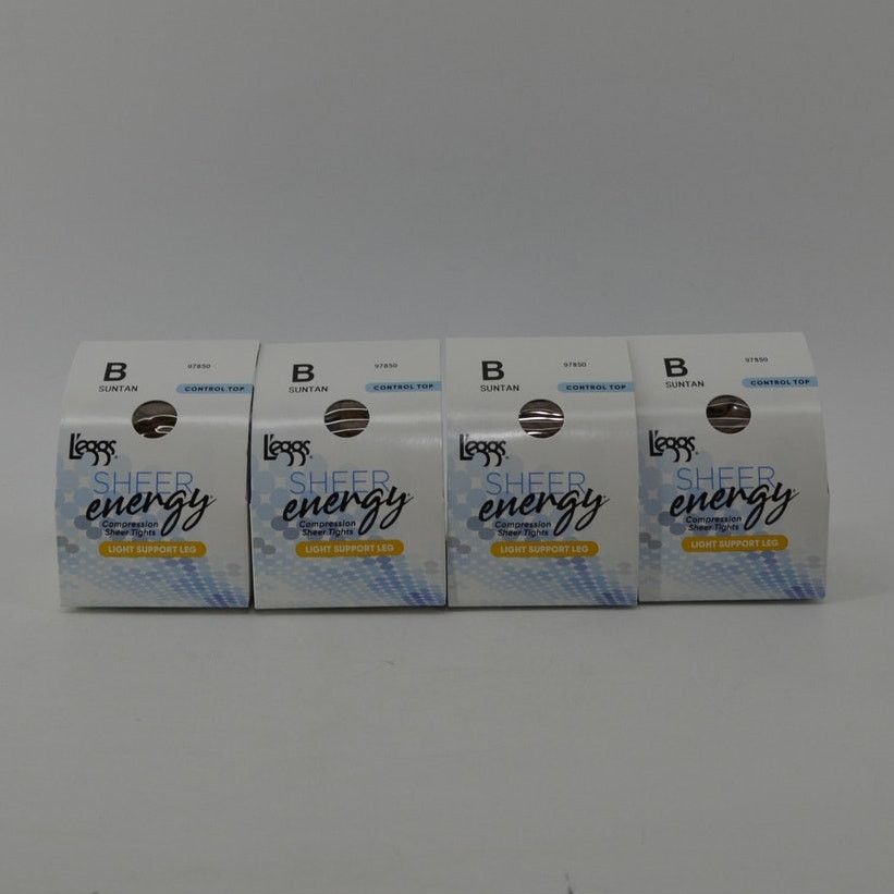 Other Leggs Suntan 4 Pack Size B Pairs 4 Control Top Sheer Energy Size ONE SIZE - 2 Thumbnail