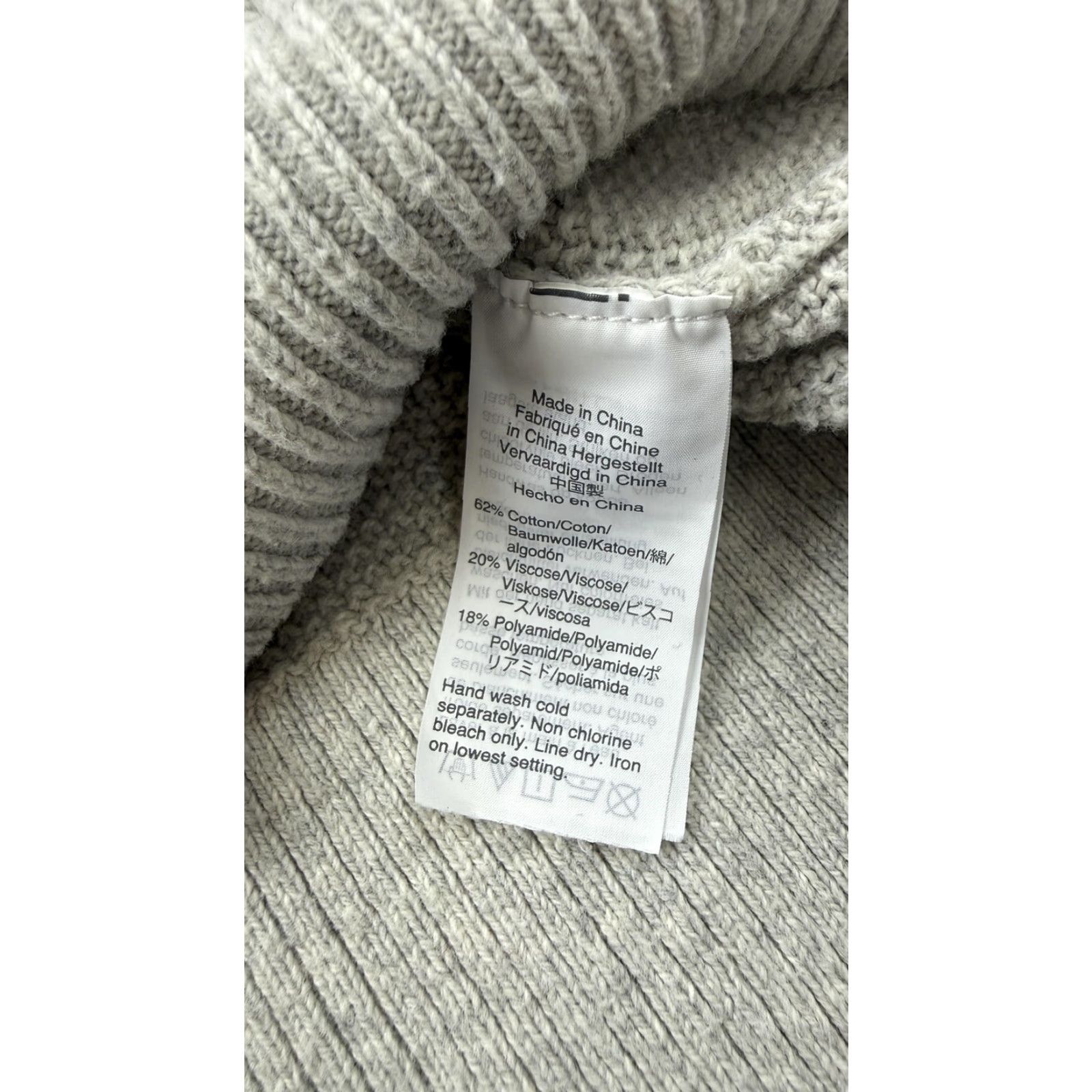 Madewell VINTAGE Madewell Cardigan Sweater Womens Large Light Gray Button Front Cotton Blend V-Neck Size L / US 10 / IT 46 - 5 Thumbnail