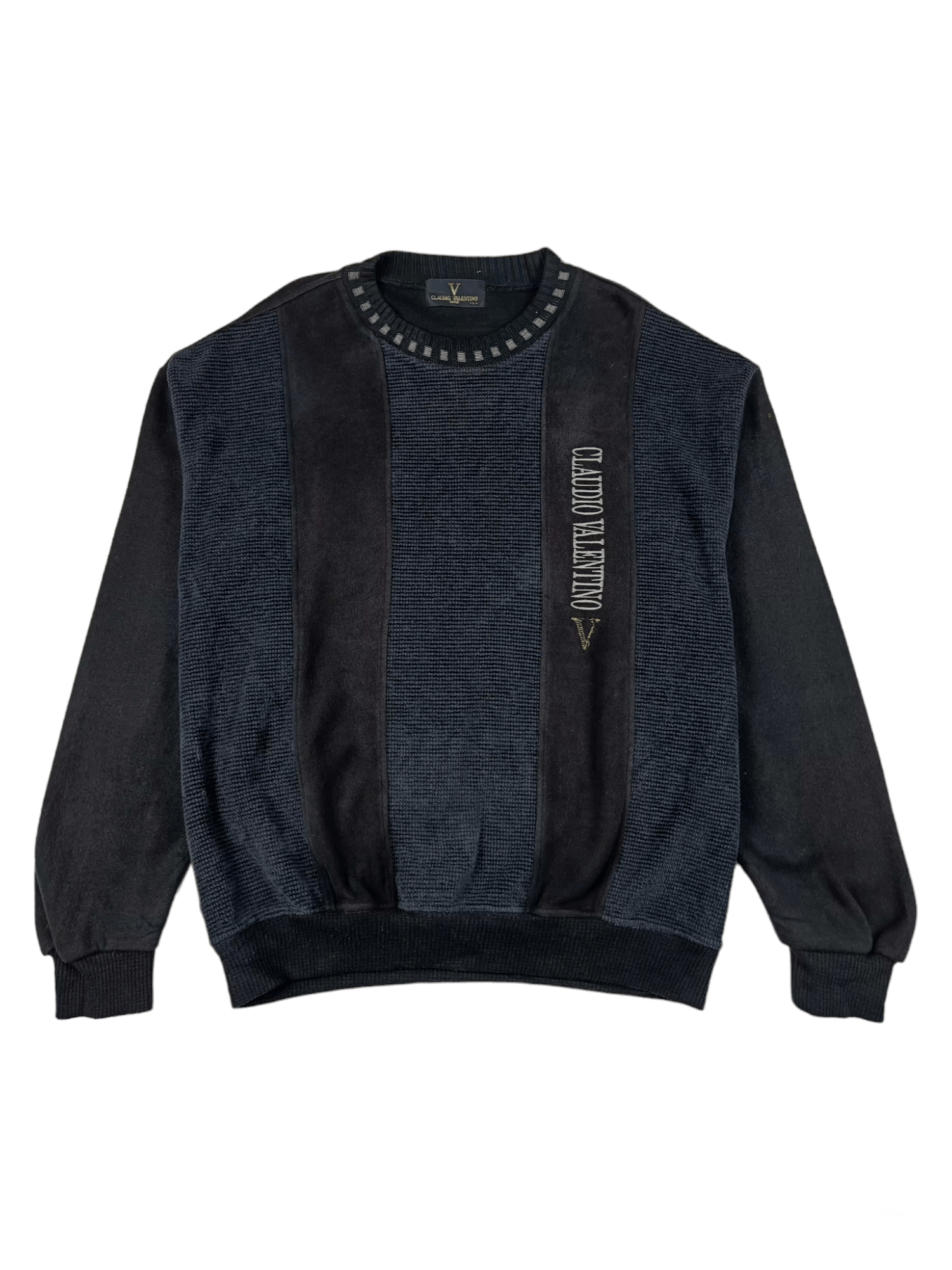 Valentino Vintage CLAUDIO VALENTINO PARIS Pull Over Sweatshirt Size US L / EU 52-54 / 3 - 1 Thumbnail