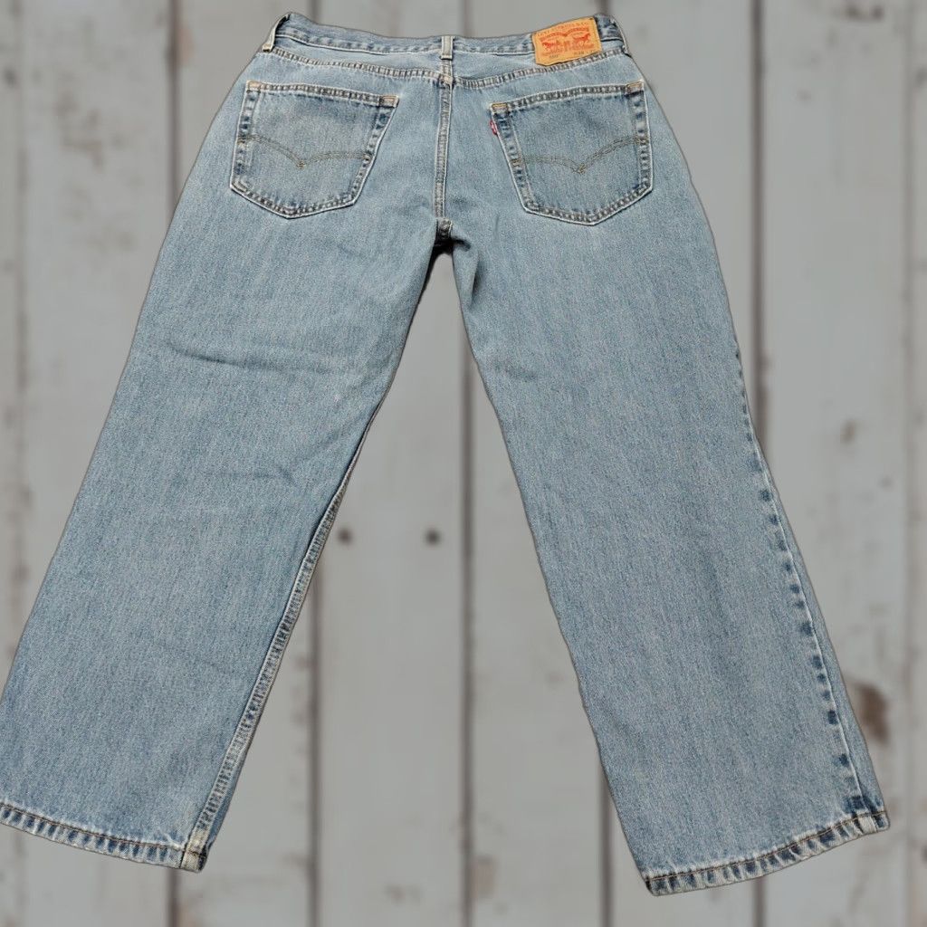 Levi's Levi's 550 Jeans Men's 36x29 Blue Relaxed Fit Straight Denim 100% Cotton Vintage Baggy Straight Leg USA Y2K Jeans Mens Regular 36-29 Clothing Size US 36 / EU 52 - 1 Thumbnail