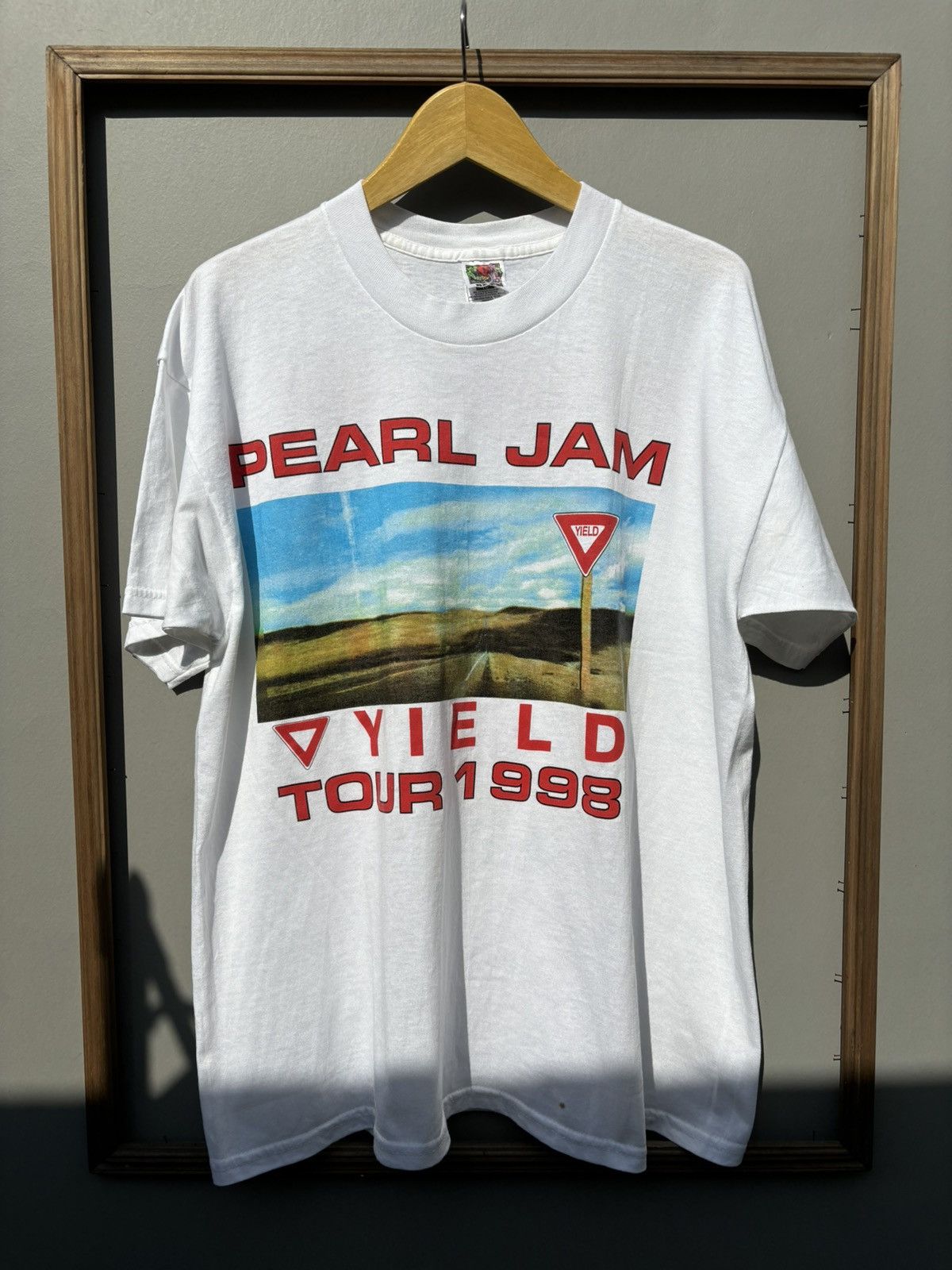 image of Pearl Jam Yield Tour 98 Vintage Parking Lot Boot Rare in White, Men's (Size XL)