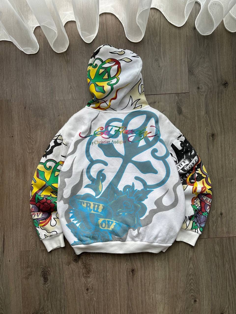 Christian Audigier × Ed Hardy × Vintage Vintage Ed Hardy Christian Audigier Hoodie Size US L / EU 52-54 / 3 - 14 Thumbnail