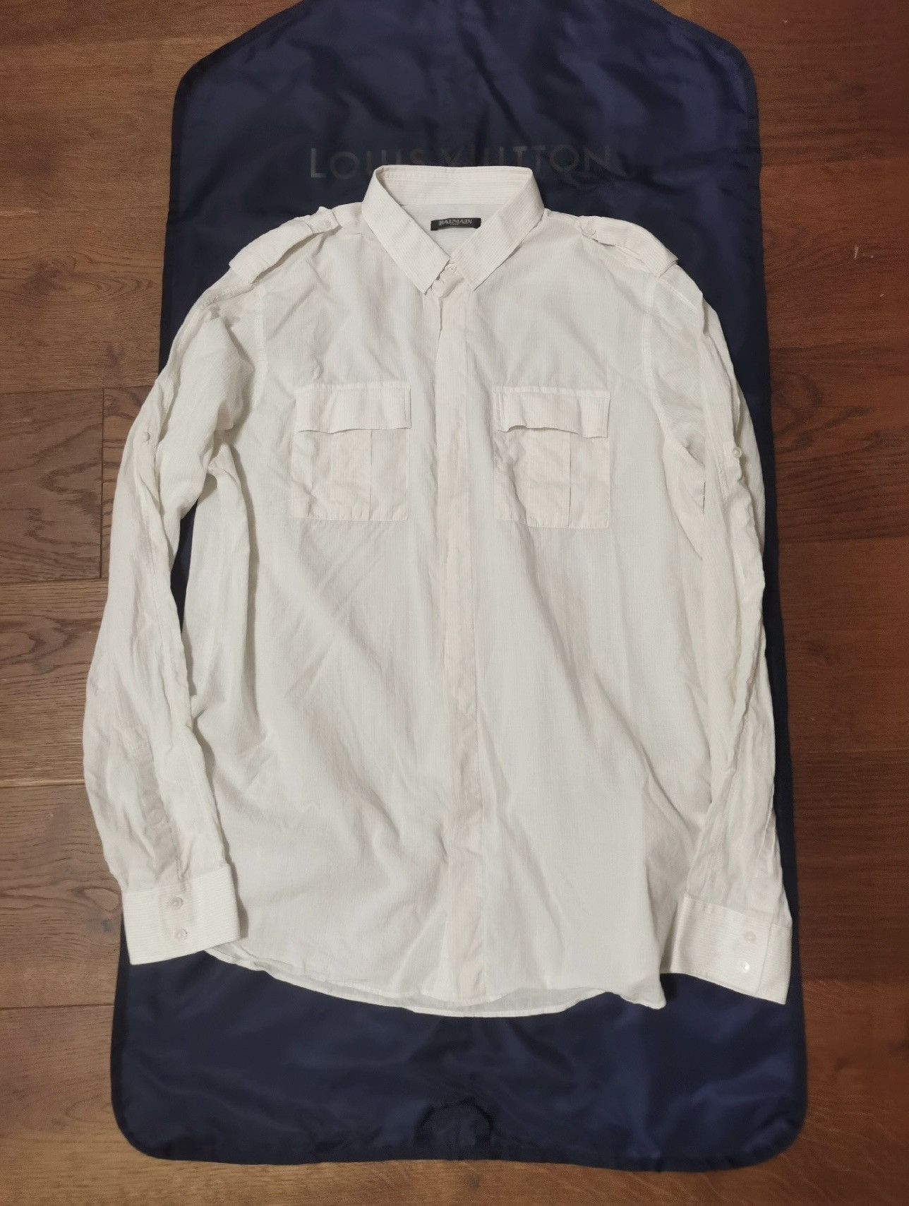 Balmain Balmain navy shirt 2013 Size US XS / EU 42 / 0 - 2 Thumbnail