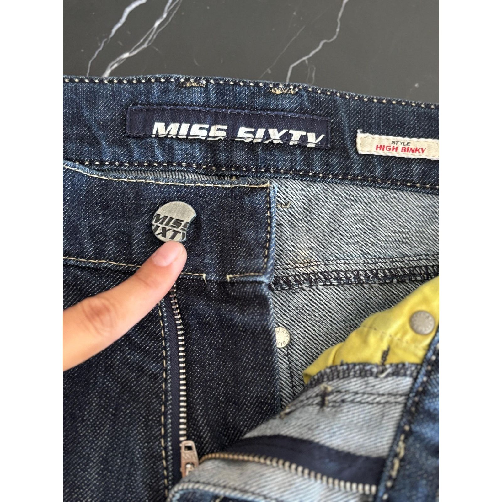 Miss Sixty Vintage Miss Sixty High Binky Jeans W26 Italy Y2K Denim