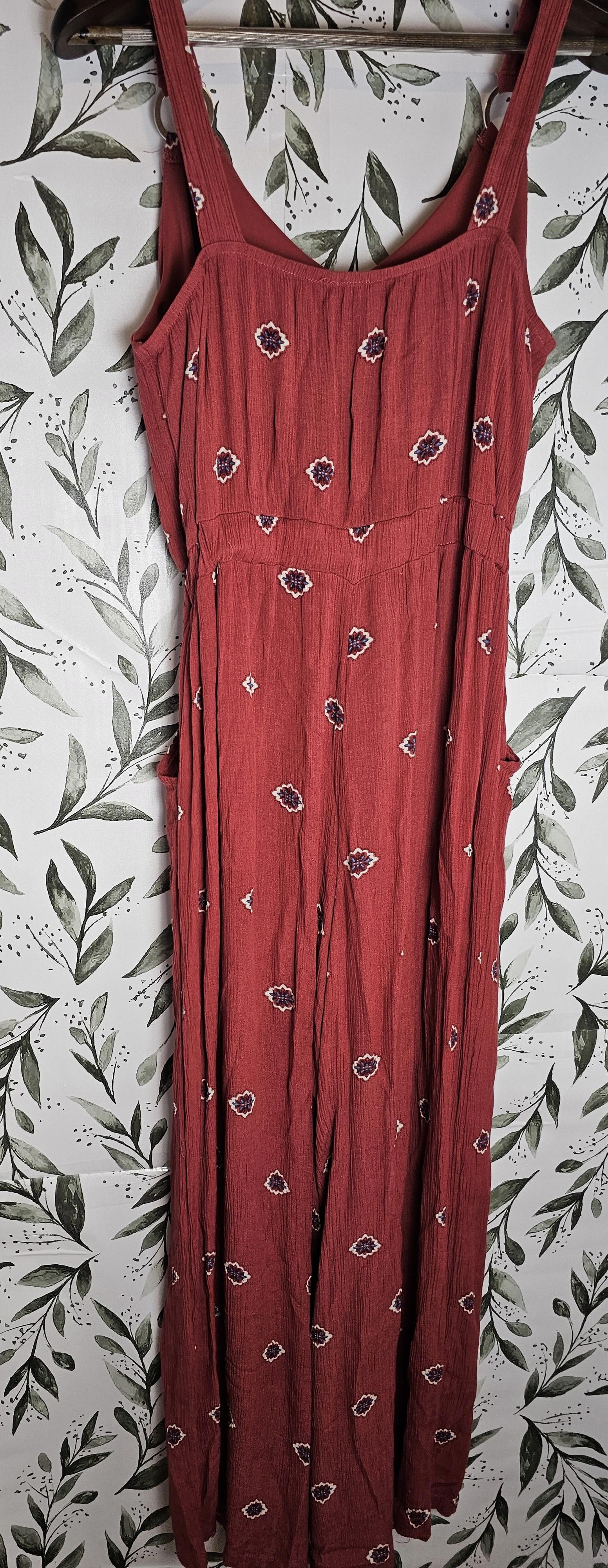 Other No Boundries Jumpsuit Burnt Red Womens Size Large Size ONE SIZE - 4 Thumbnail
