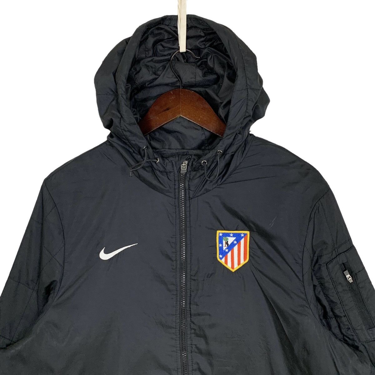 Nike Nike Atletico Madrid Soccer Quilted Hoodie Jacket Size L Size US L / EU 52-54 / 3 - 2 Thumbnail