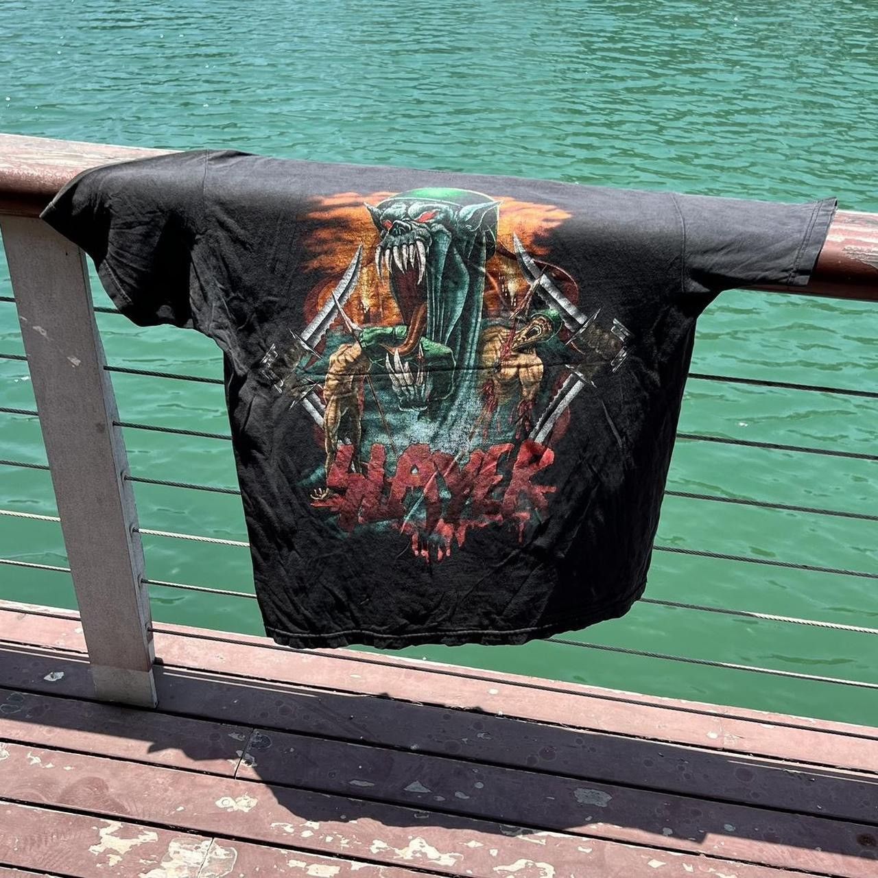 Slayer Vintage 90s Slayer T-shirt Size US XL / EU 56 / 4 - 1 Thumbnail