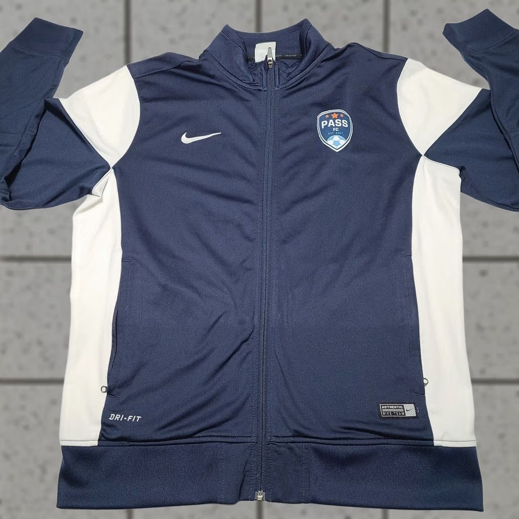 Nike Nike Dri-Fit Futbol Zip Up Jacket Team Club Camp Pass Soccer Men Size L Blue Size US L / EU 52-54 / 3 - 1 Thumbnail