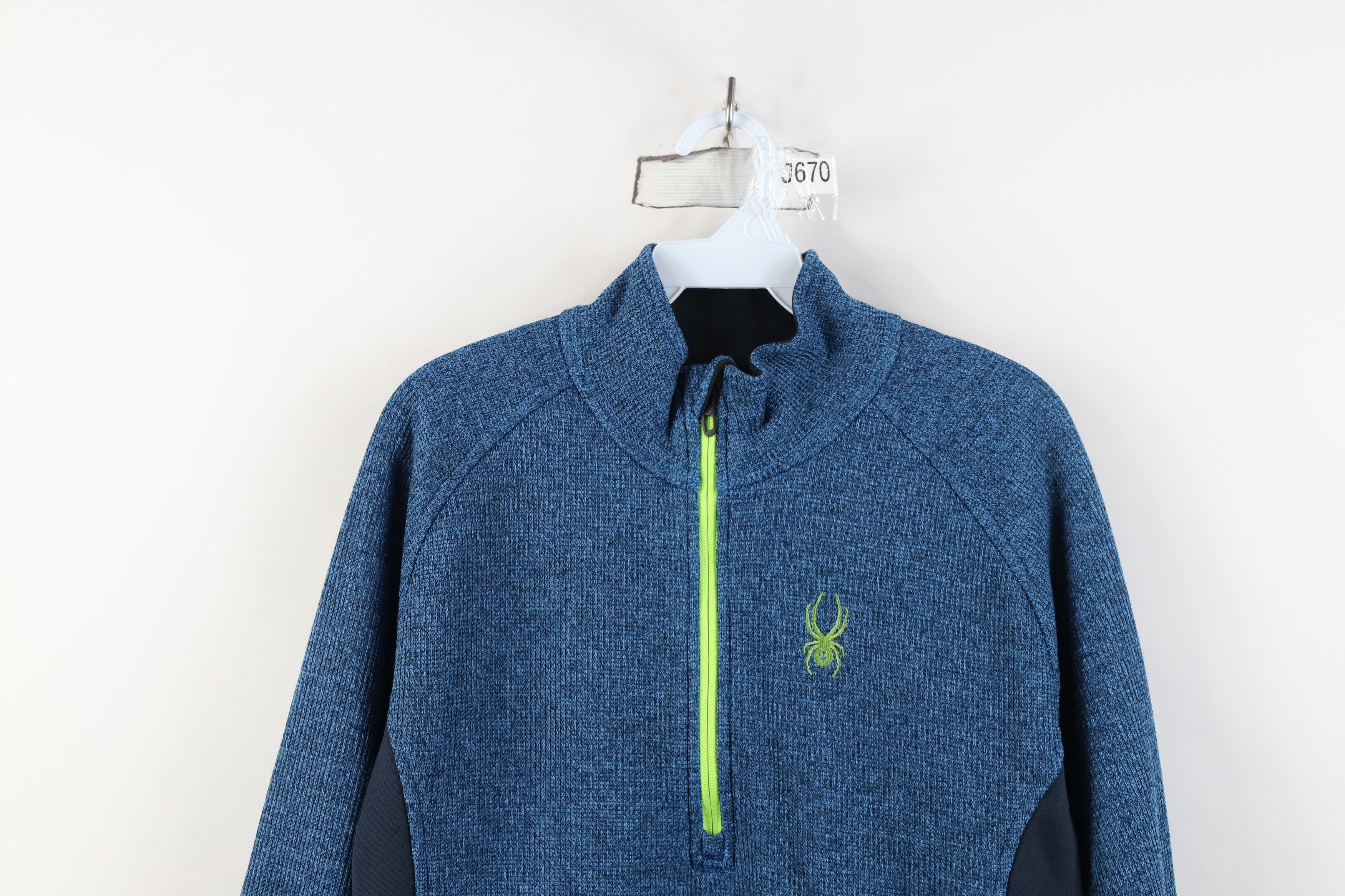 Spyder Spyder Ribbed Knit Outbound Half Zip Pullover Sweater Blue Size US L / EU 52-54 / 3 - 2 Thumbnail