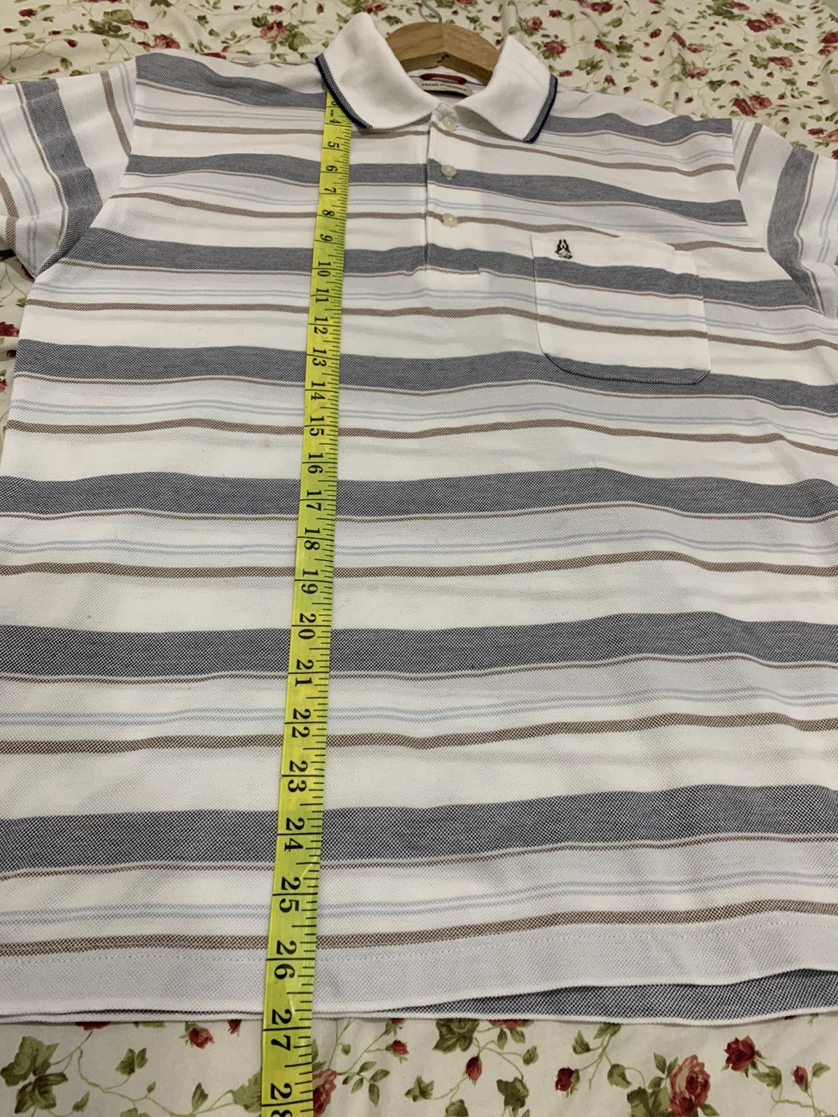Designer Hush puppies shirt size L Large White Stripes Size US L / EU 52-54 / 3 - 14 Thumbnail