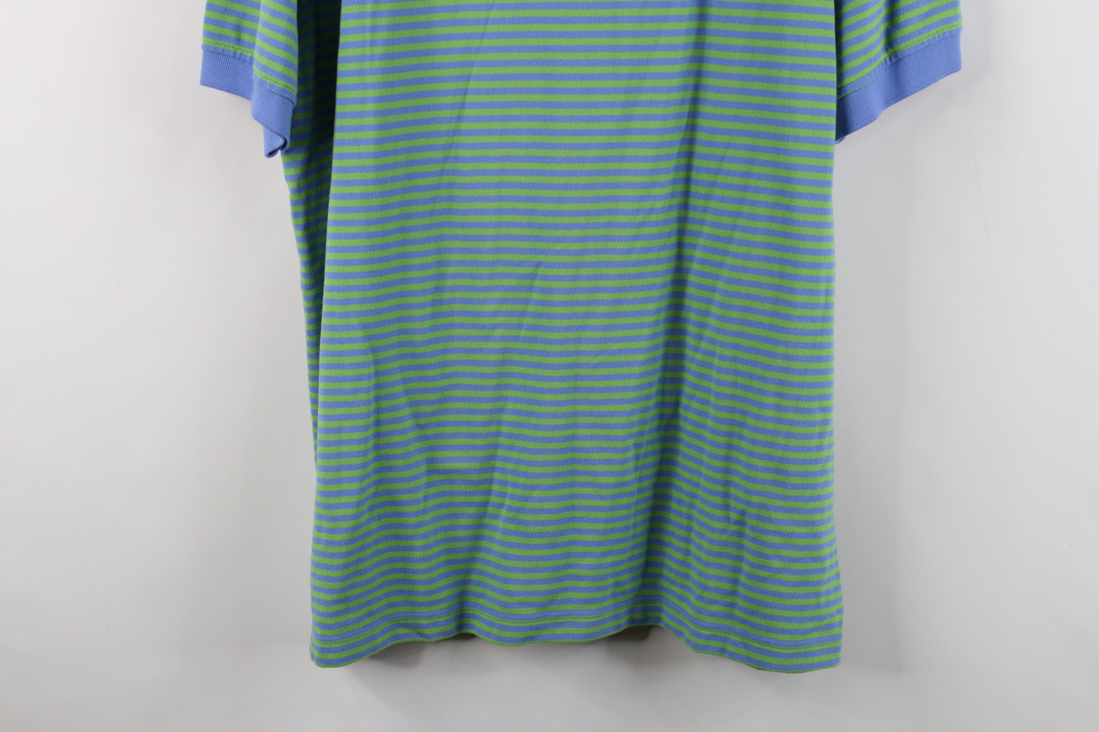Lands' End Vintage 90s Lands End Block Pique Cotton Knit Golf Polo Size US L / EU 52-54 / 3 - 11 Thumbnail