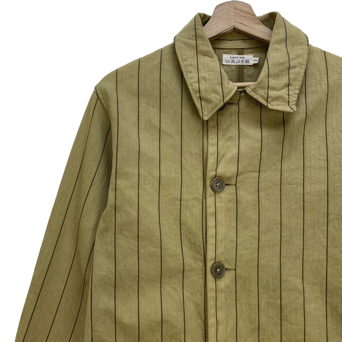 Japanese Brand 🔥Vintage Japanese Brand First Aid Worker Stripe Jacket Size US S / EU 44-46 / 1 - 3 Thumbnail