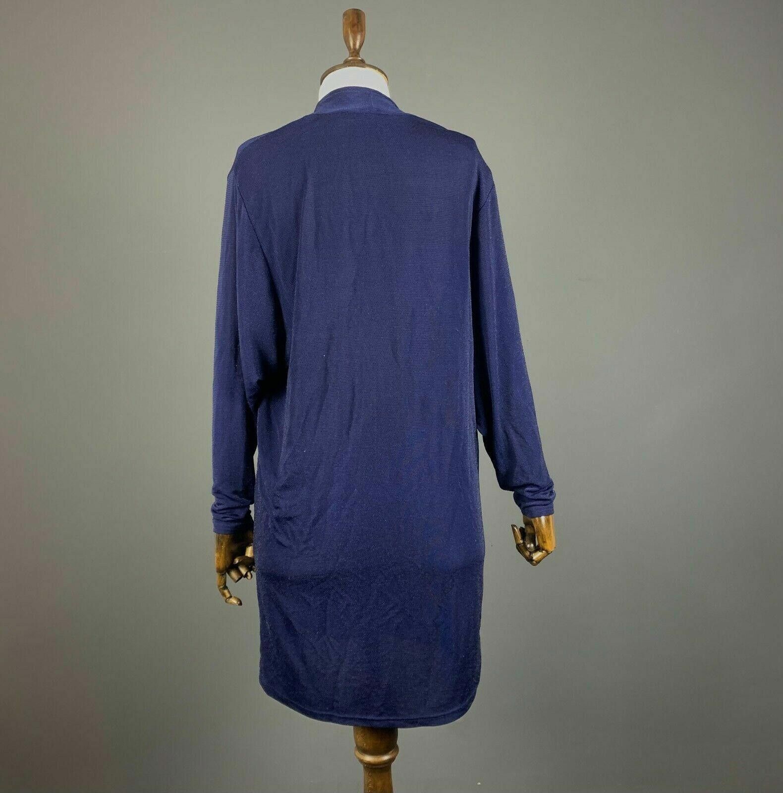 Gianni Valentino Ladies Ganni Blue Long Sleeve V-Neck A-Line Dress Size XS Size XS / US 0-2 / IT 36-38 - 3 Thumbnail