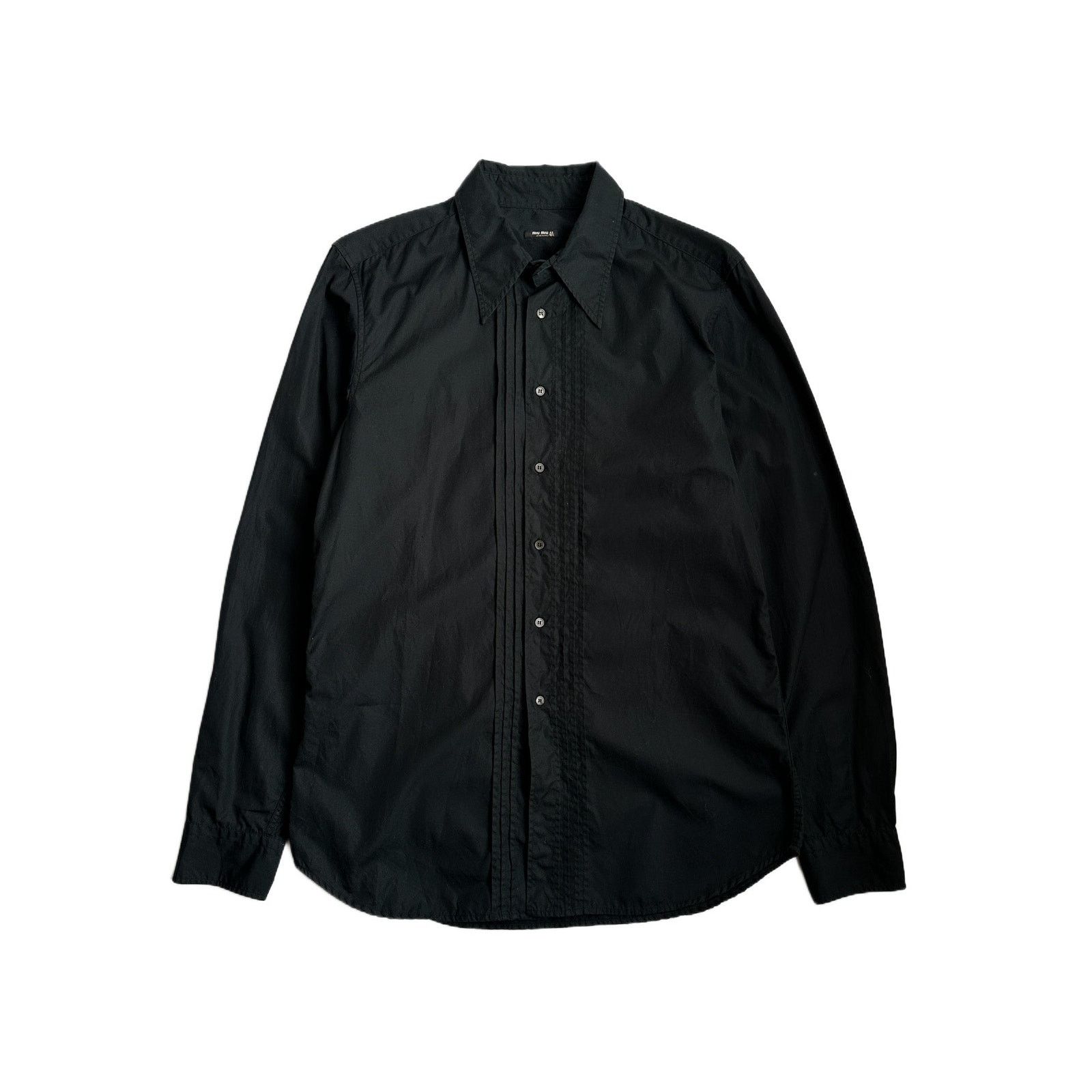 Miu Miu Miu Miu Pleated Button Up Shirt Size US S / EU 44-46 / 1 - 1 Thumbnail