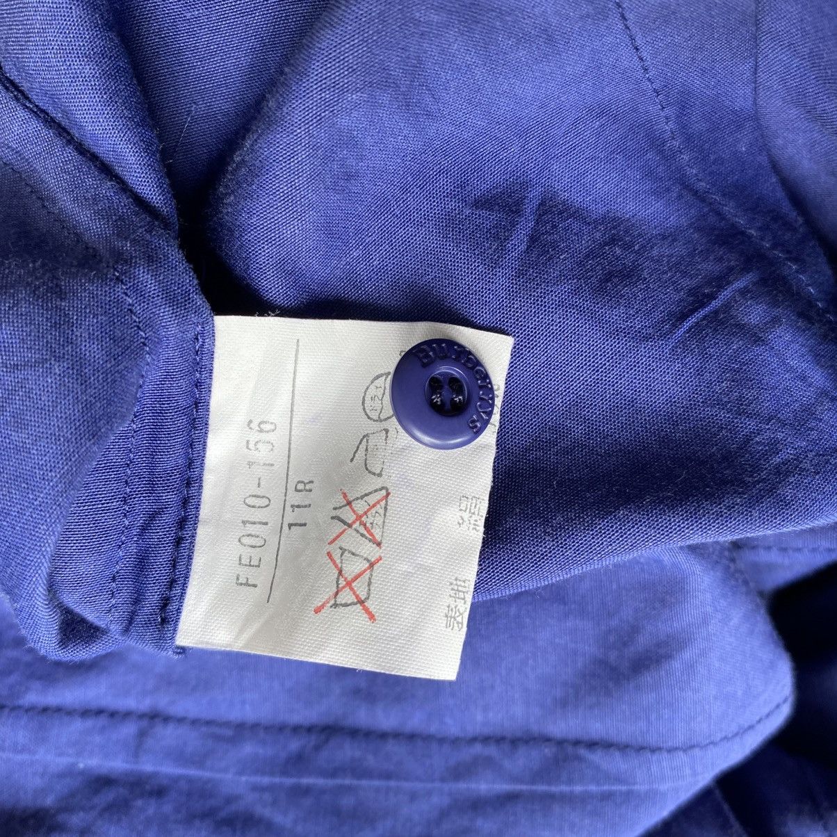 Burberry BURBERRYS Vintage Royal Blue Bow Blouse Size M / US 6-8 / IT 42-44 - 8 Thumbnail