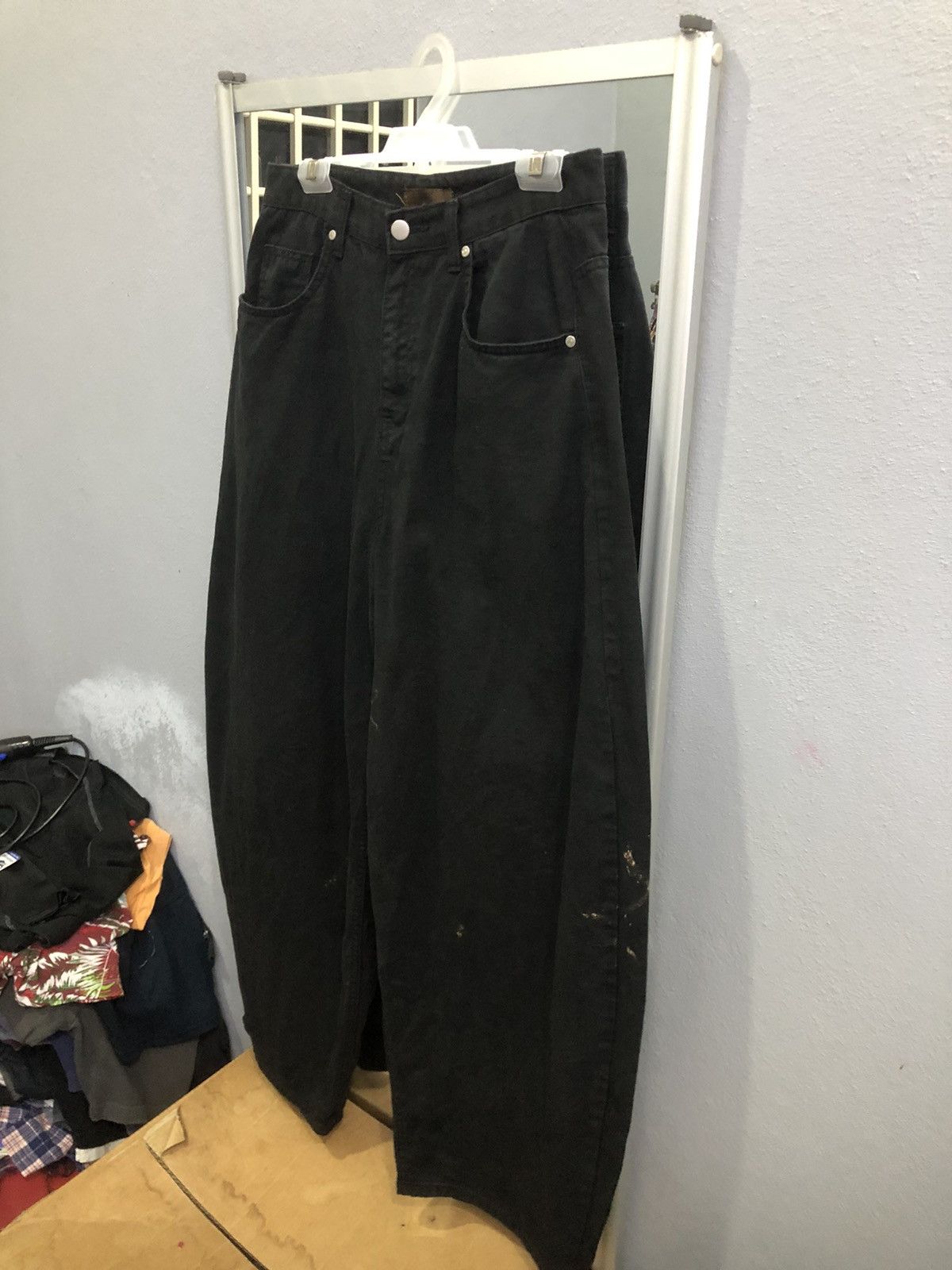 Yohji Yamamoto 1ONE Balloon Jeans Seoul Archive Avant-Garde Denim Size US 30 / EU 46 - 2 Thumbnail