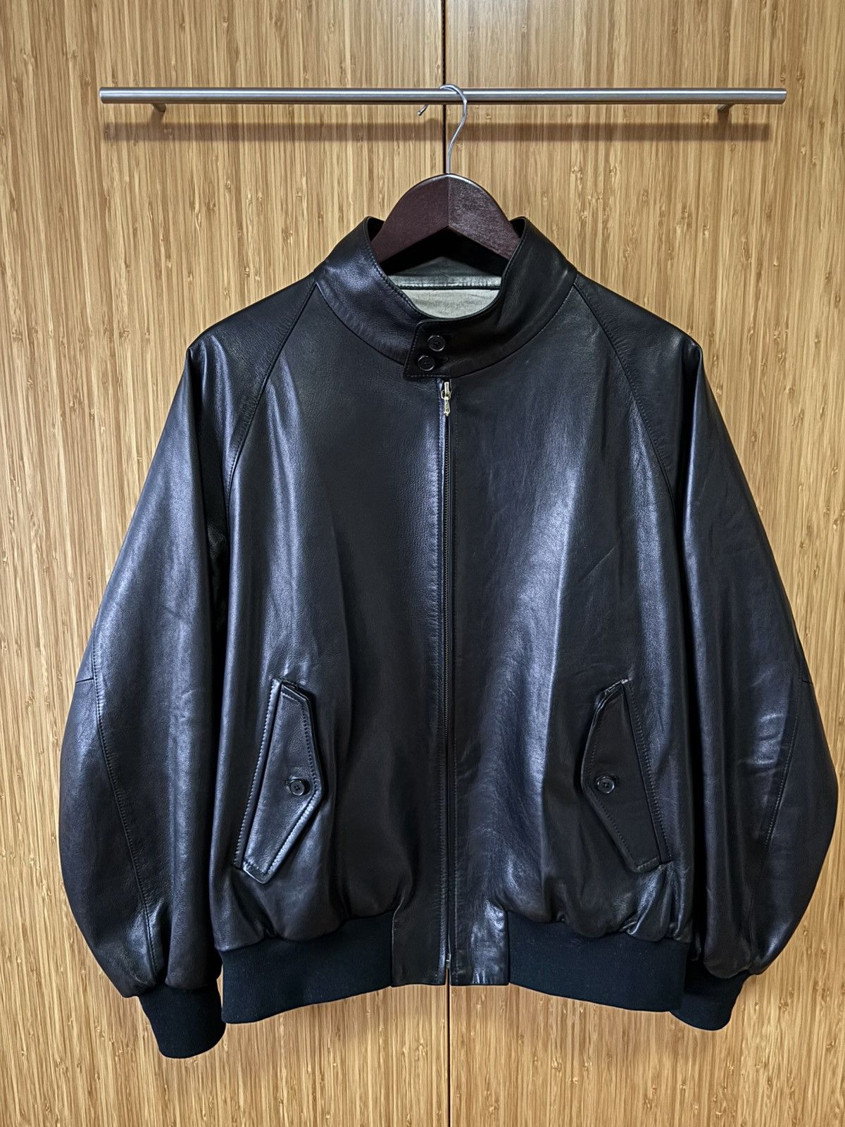 A.PRESSE A. PRESSE Leather Harrington-style Jacket Size US S / EU 44-46 / 1 - 3 Thumbnail