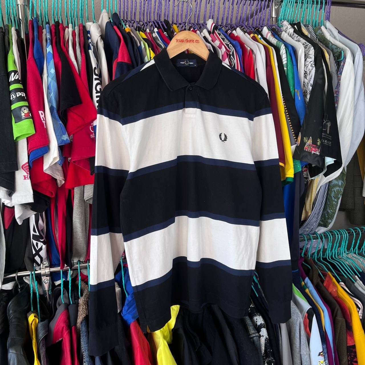 Fred Perry Fred Perry Striped Longsleeve Polo Tshirt Size XS Size US XS / EU 42 / 0 - 3 Thumbnail