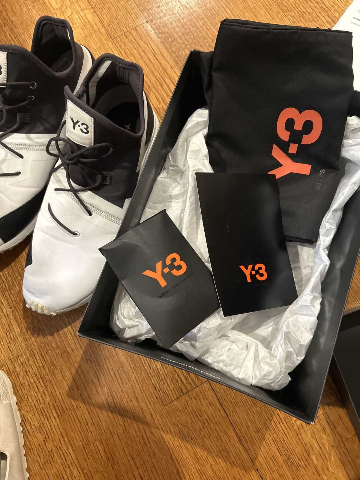 Y-3 Y-3 ARC RC White and Black Sneakers Size 10 Size US 10 / EU 43 - 9 Thumbnail