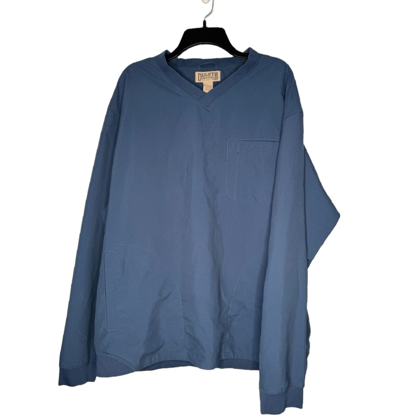 Vintage Duluth Windbreaker Jacket Mens XL Tall Pullover Wind Shirt 100% Polyester Blue Outdoor Golf Size US XL / EU 56 / 4 - 1 Thumbnail