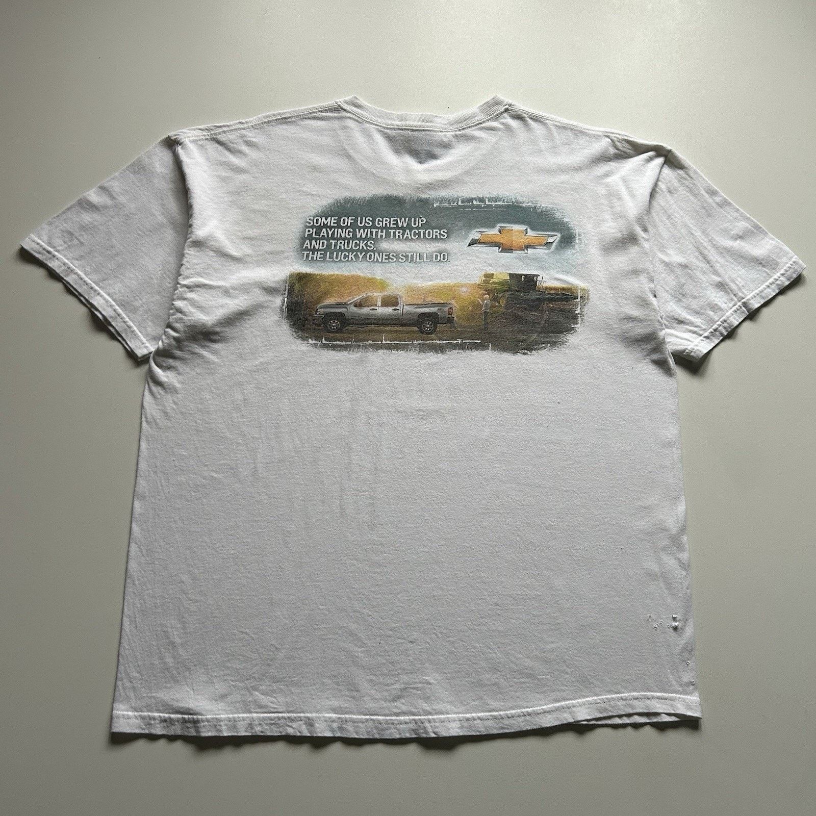 Chevrolet × Gildan × Vintage Vintage Chevy Silverado Shirt XL White Y2K Chevrolet Promo Size US XL / EU 56 / 4 - 1 Thumbnail