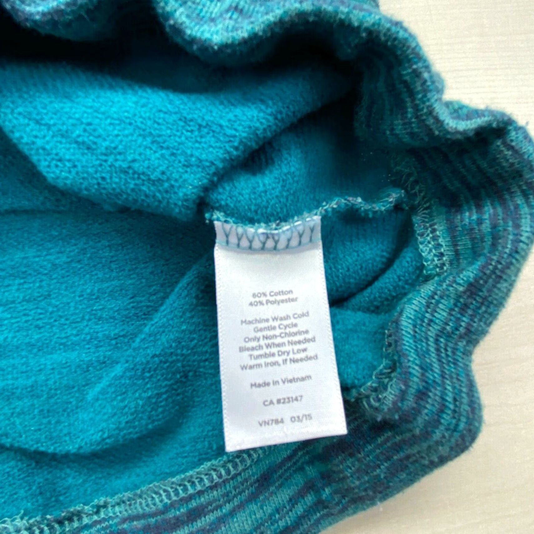 Talbots Talbots Womens Small Blue Funnel Neck Sweatshirt Soft Size S / US 4 / IT 40 - 4 Thumbnail