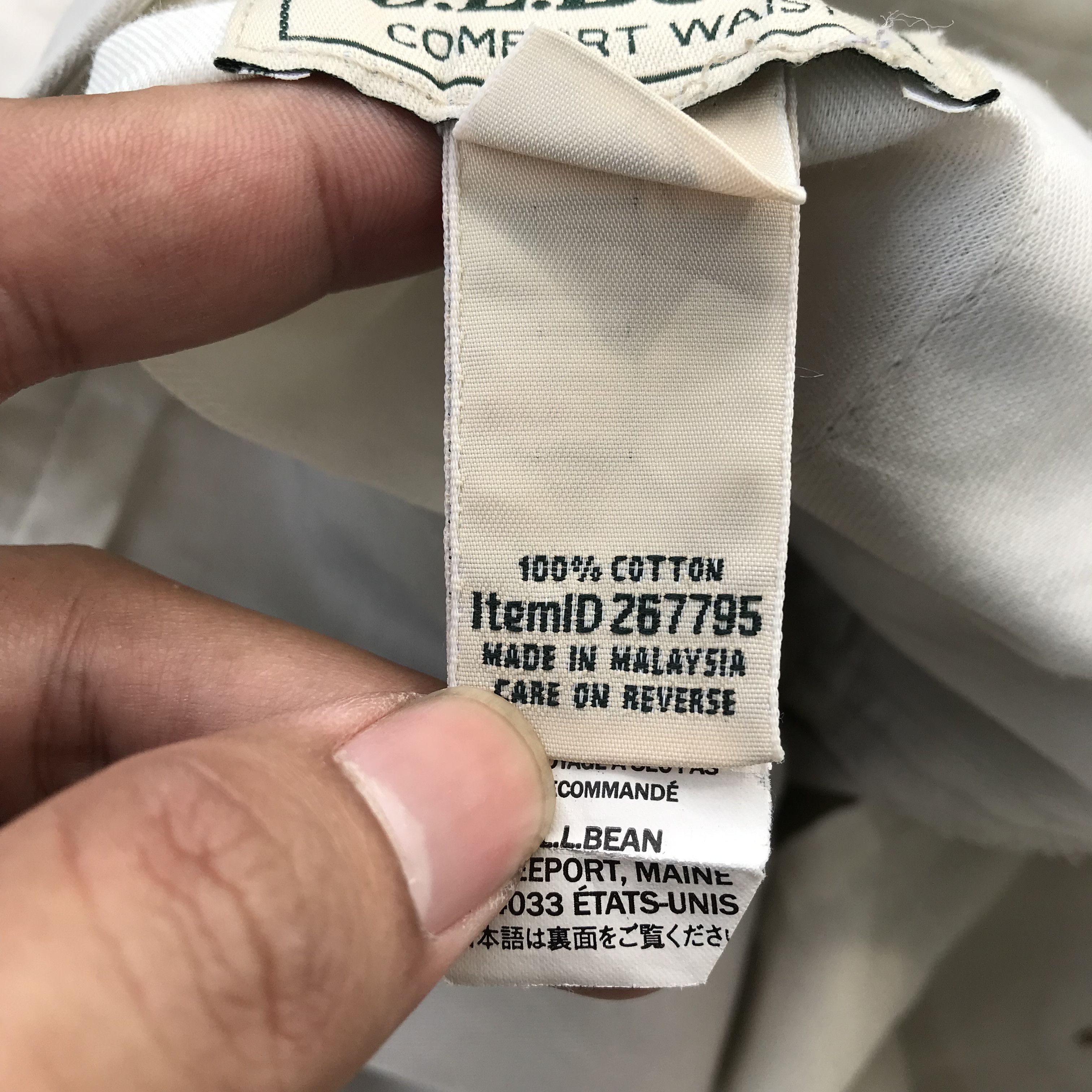L.L. Bean × Vintage LL BEAN Freeport maine khakis Beige cream Short Safari pants Size US 34 / EU 50 - 7 Thumbnail