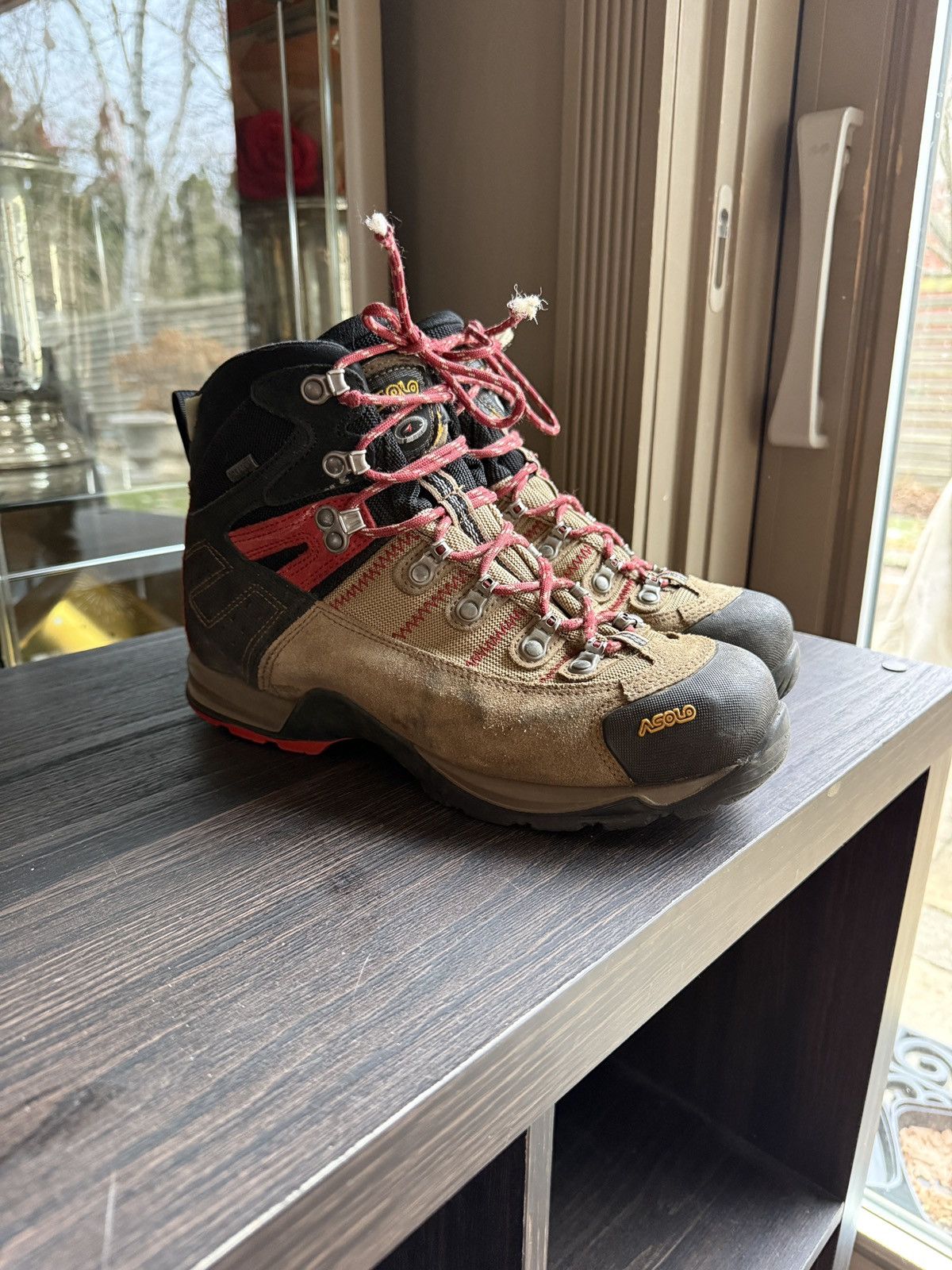 Vintage Asolo Fugitive GTX Hiking Boots Khaki Size US 9 / EU 42 - 1 Thumbnail