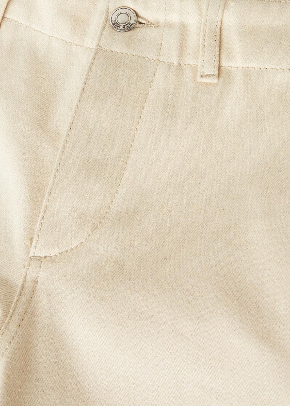 Loro Piana o1srvl11e1125 FAO5679 Jorge Trousers in Light Beige Size 28" / US 6 / IT 42 - 4 Thumbnail