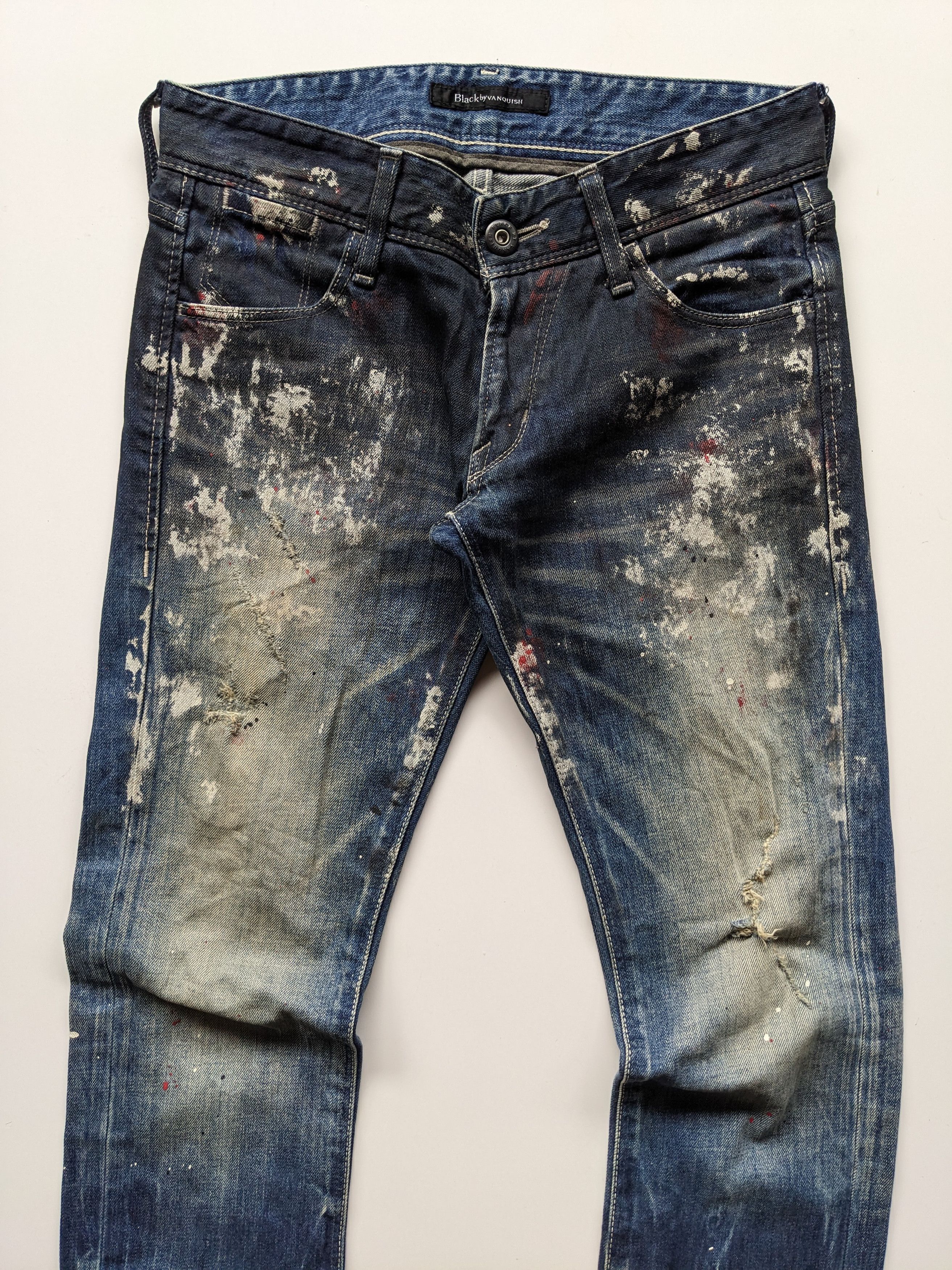 If Six Was Nine × Vanquish Black by Vanquish splash jeans Size US 30 / EU 46 - 4 Thumbnail