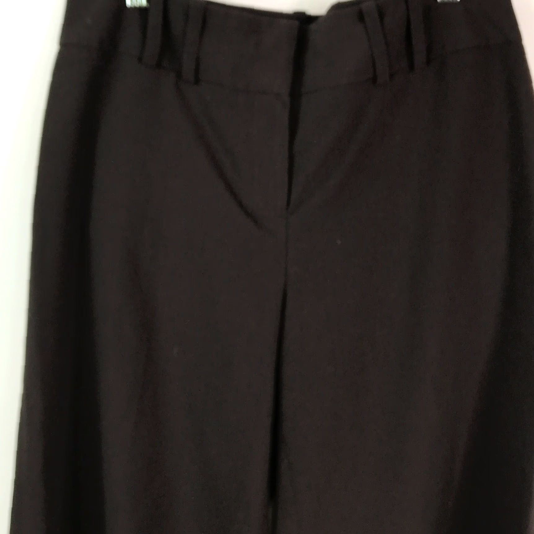 Willi Smith Willi Smith Womens Cropped Pants Wide Leg Brown Size 6 Regular Front Hook & Eye Zipper Size 28" / US 6 / IT 42 - 3 Thumbnail