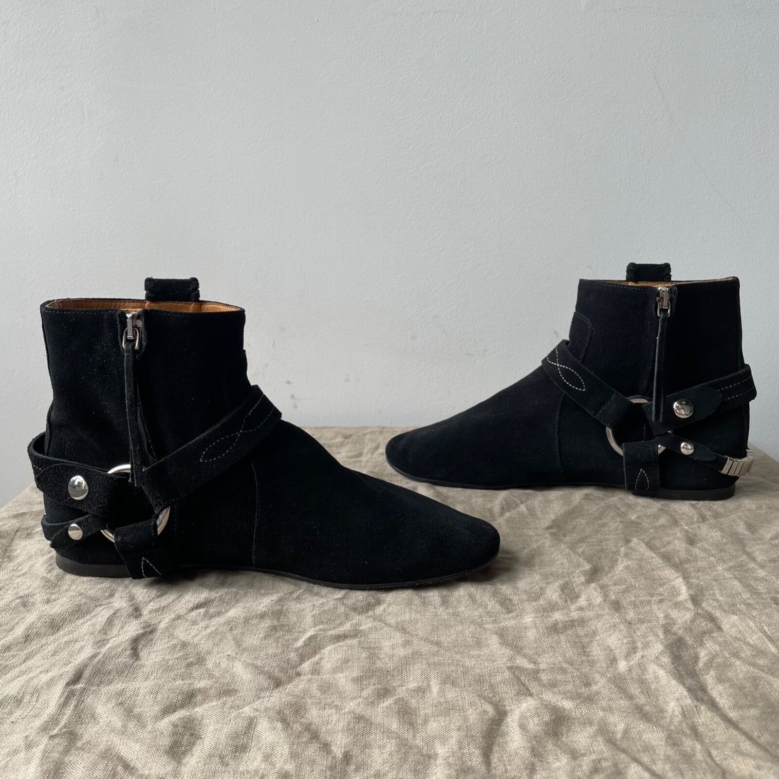 Isabel Marant Etoile Isabel Marant Etoile Ralf Boho Ankle Suede Boots 9028AC Size US 7 / IT 37 - 2 Thumbnail
