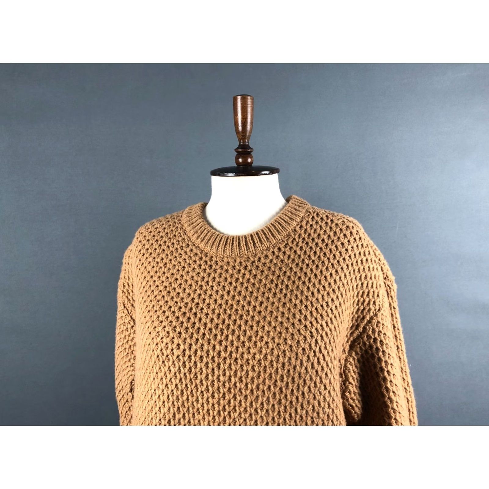 Marc by Marc Jacobs Marc by Marc Jacobs Women's Pullover Sweater S Brown Merino Wool Crew Neck Knit Ribbed Cuffs 100% Merino Wool Regular Pattern Solid Vintage: No Size S / US 4 / IT 40 - 5 Thumbnail