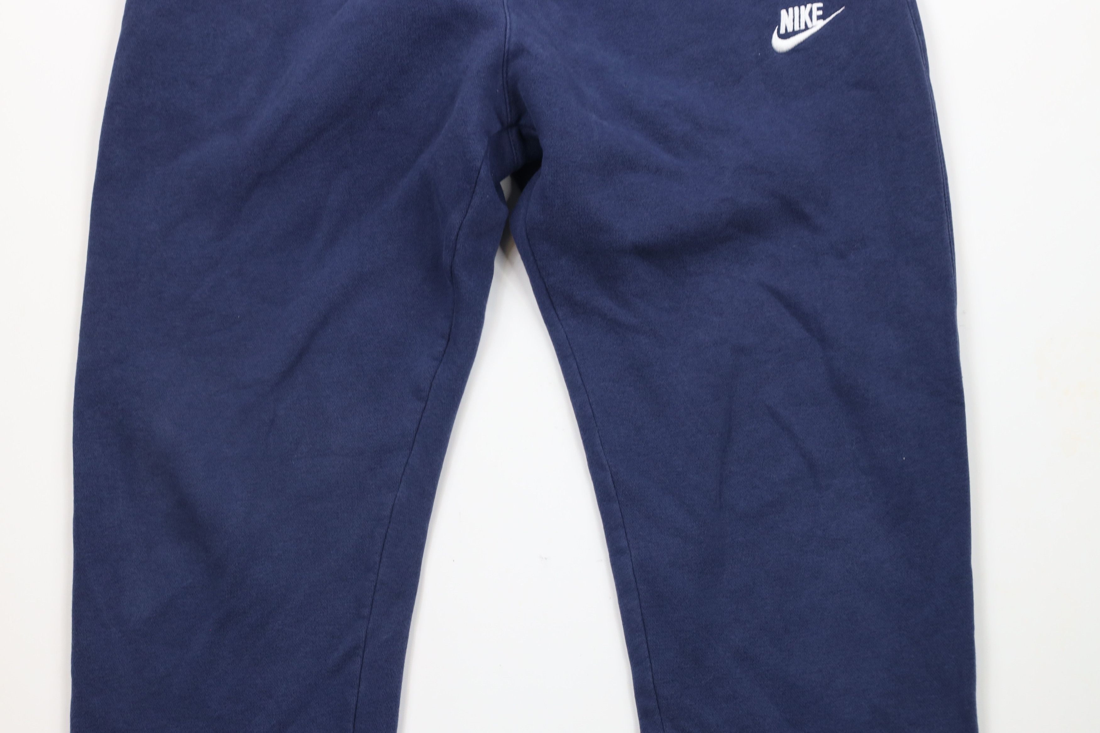 Nike × Vintage Vintage Nike Scott Mini Swoosh Wide Leg Sweatpants Blue Size US 34 / EU 50 - 3 Thumbnail