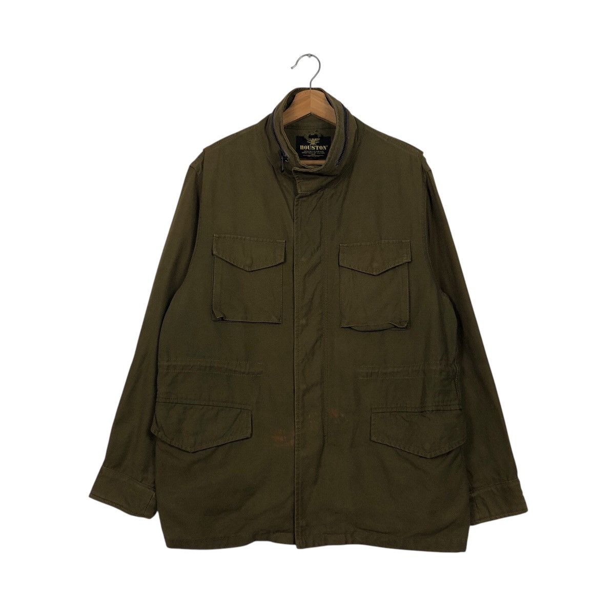 Japanese Brand 📌Vintage Biker Jacket Houston Military Multi Pocket Size US L / EU 52-54 / 3 - 2 Thumbnail