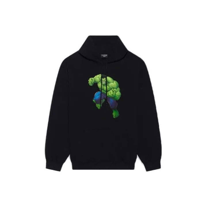 Balenciaga Balenciaga Hulk Graphic Black Hoodie Size US L / EU 52-54 / 3 - 1 Thumbnail