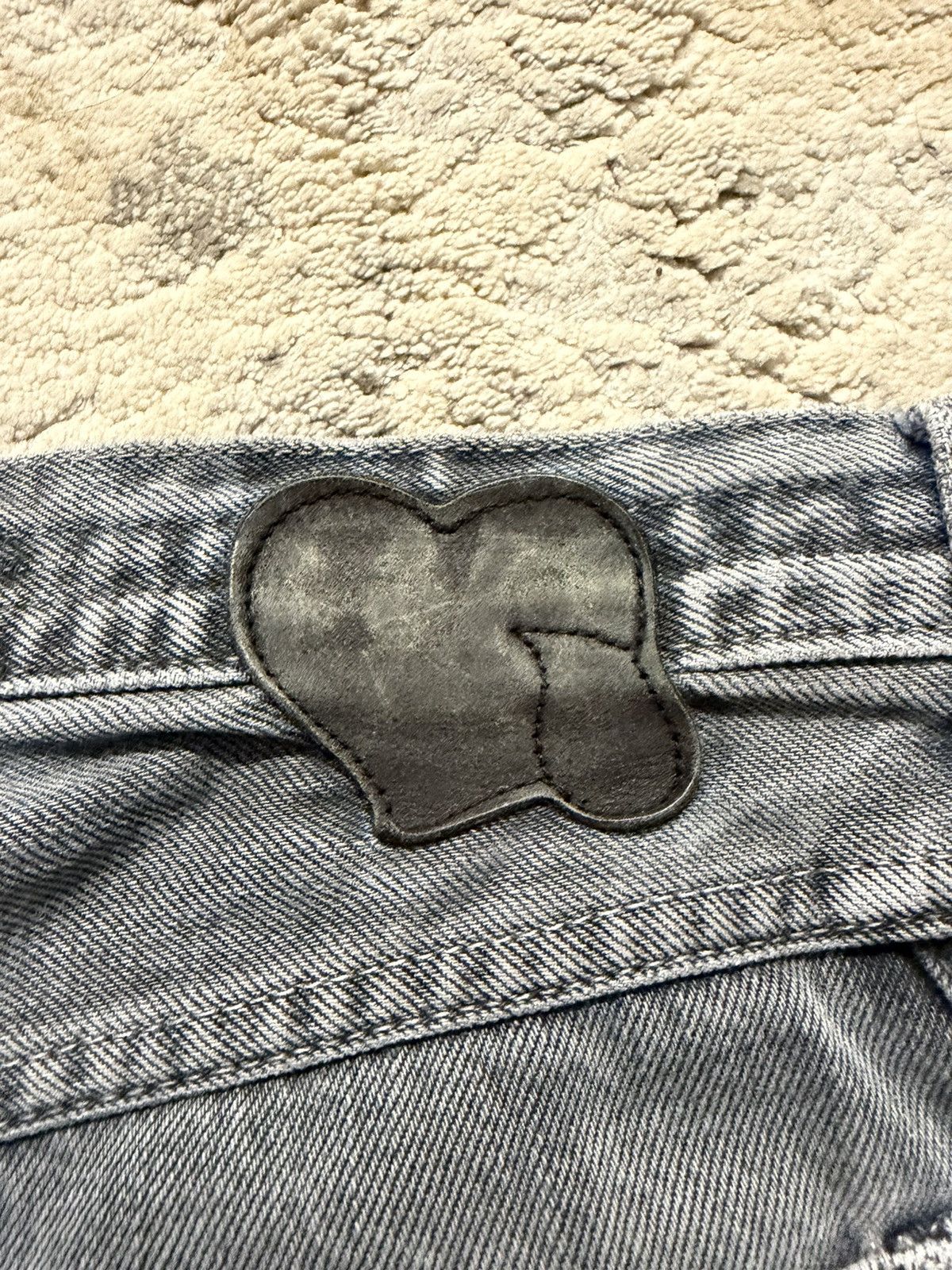 Number (N)ine SS07 Mudwash Knee Blowout Pain Crying Heart Denim Size US 33 - 7 Thumbnail