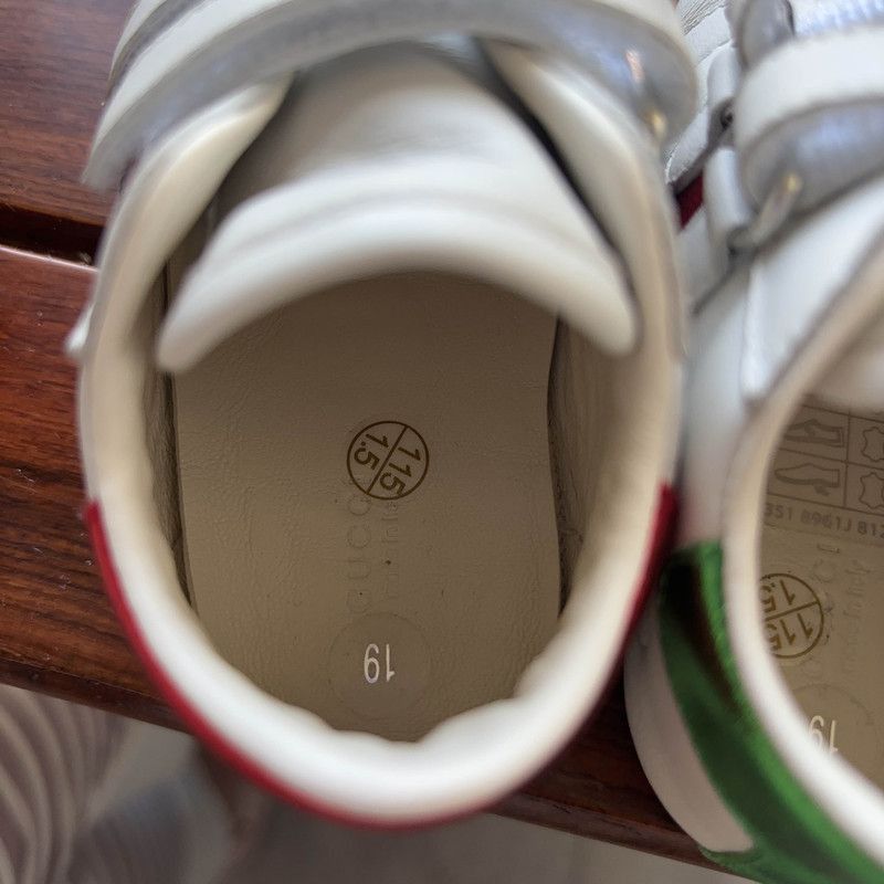 Gucci Gucci Ace Kids' White Leather Sneakers - Size US 5 / EU 37 - 5 Thumbnail