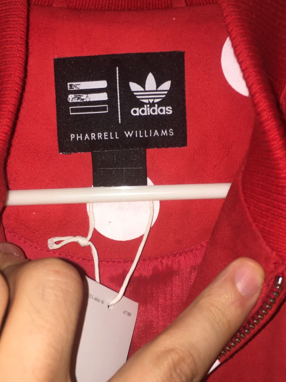 Adidas × Pharrell Pharrell x Adidas - Polka Dot Suede Track Jacket - 2015 Size US L / EU 52-54 / 3 - 4 Thumbnail