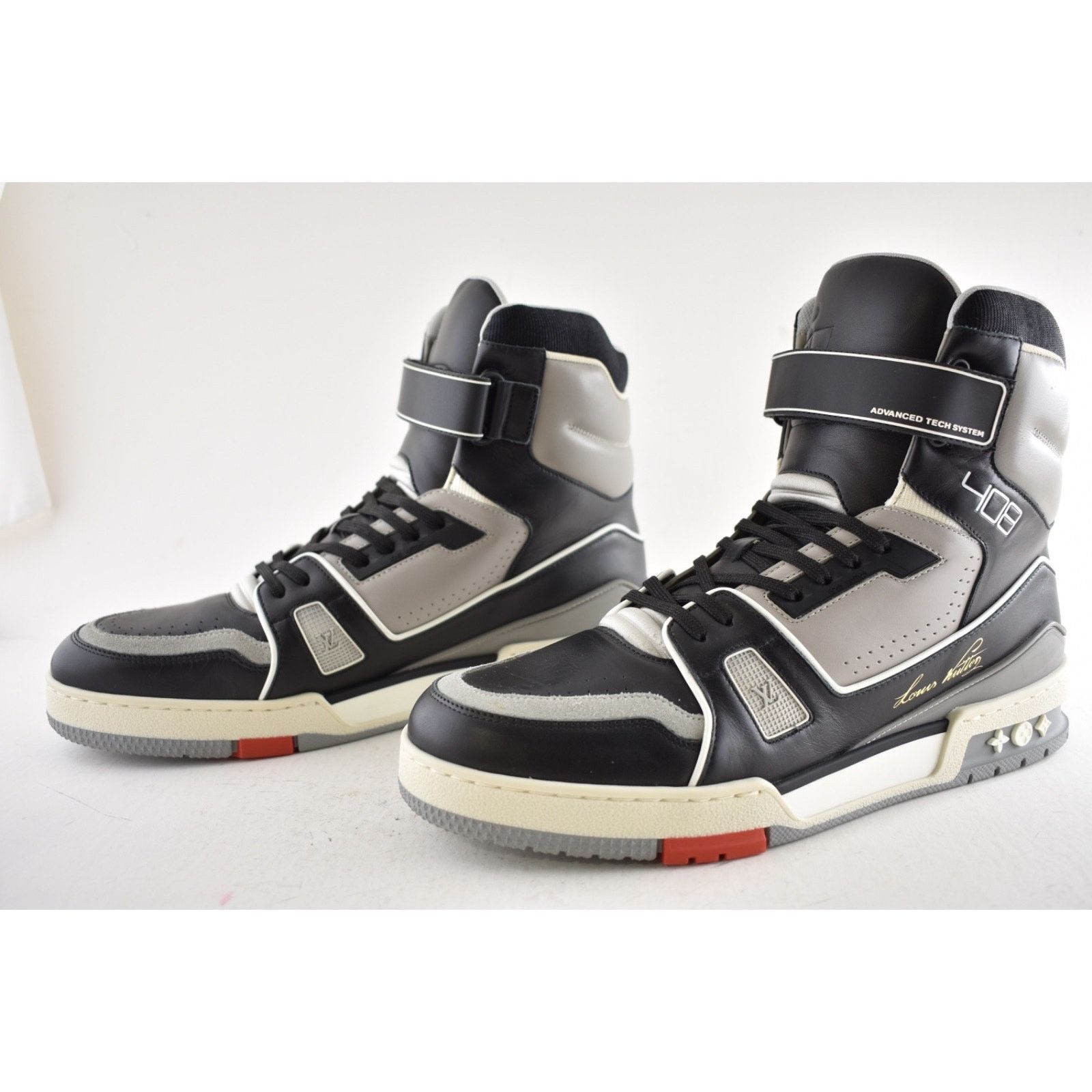 Louis Vuitton Louis Vuitton LV Trainer Sneaker Boot Black High Top Size US 8 / EU 41 - 14 Thumbnail