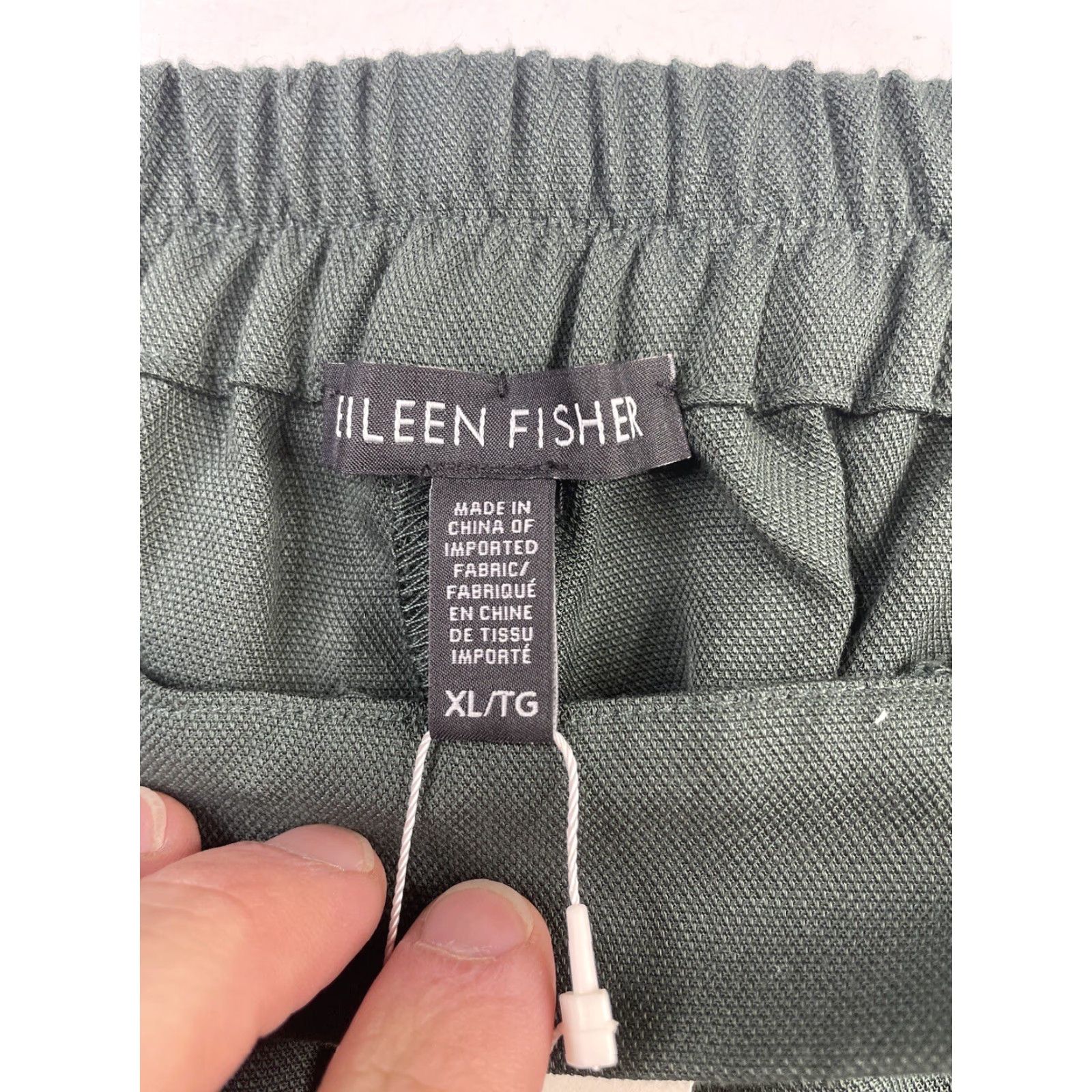 Eileen Fisher Eileen Fisher Pants Women's XL Green Lyocell Tencel Straight Leg NWT Dress Pants Relaxed Fit Size 40" / US 18 - 5 Thumbnail