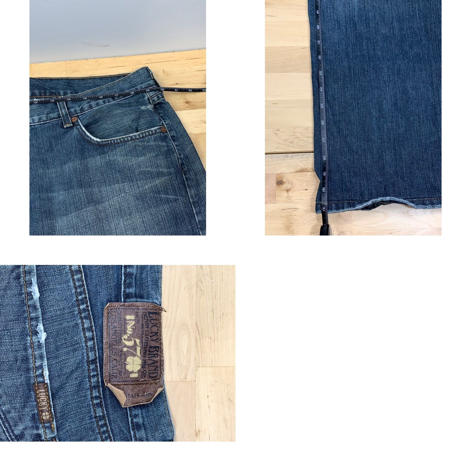 Lucky Brand Lucky Brand Jeans Men Blue 38x31 Dungarees Santa Fe 5716 Straight Regular Cold? Size US 38 / EU 54 - 8 Thumbnail