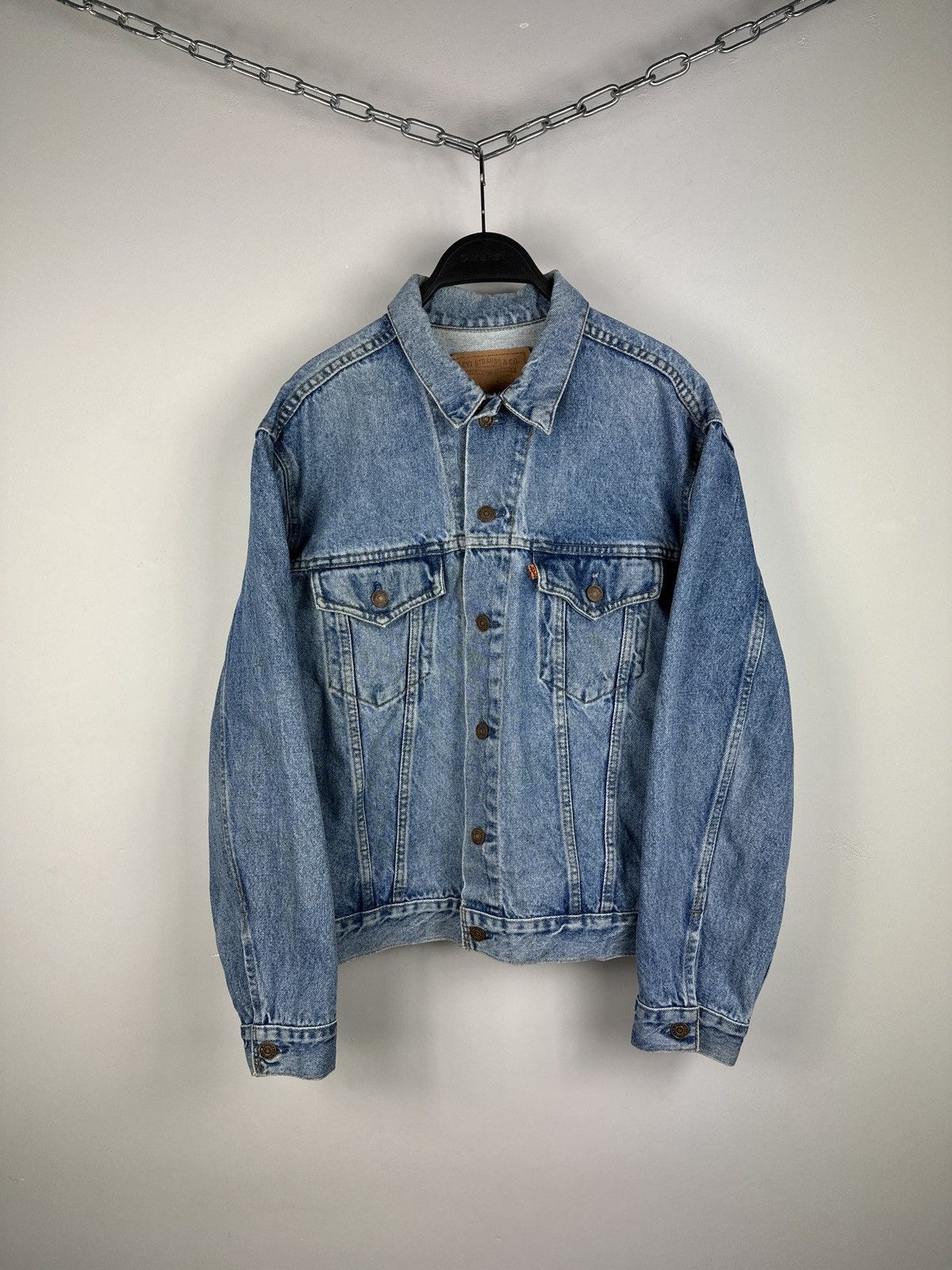 Levi's × Vintage Vintage 90’s Levi's Washed Blue Denim Trucker Jacket Size US M / EU 48-50 / 2 - 1 Thumbnail