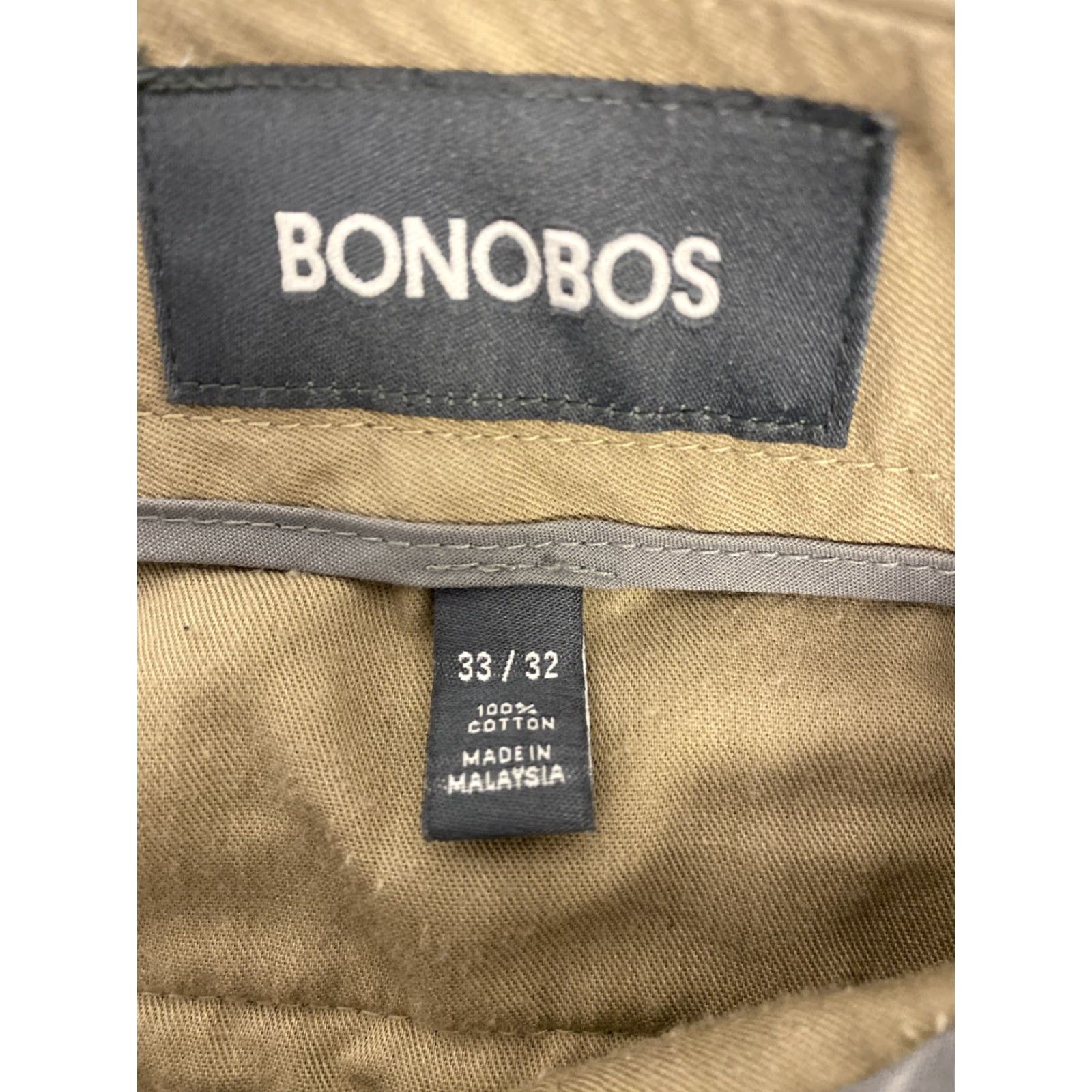 Bonobos VINTAGE Bonobos Weekday Warrior Men's Slim Fit Dress Pants Chino Tan 33x32 Size US 33 - 7 Thumbnail
