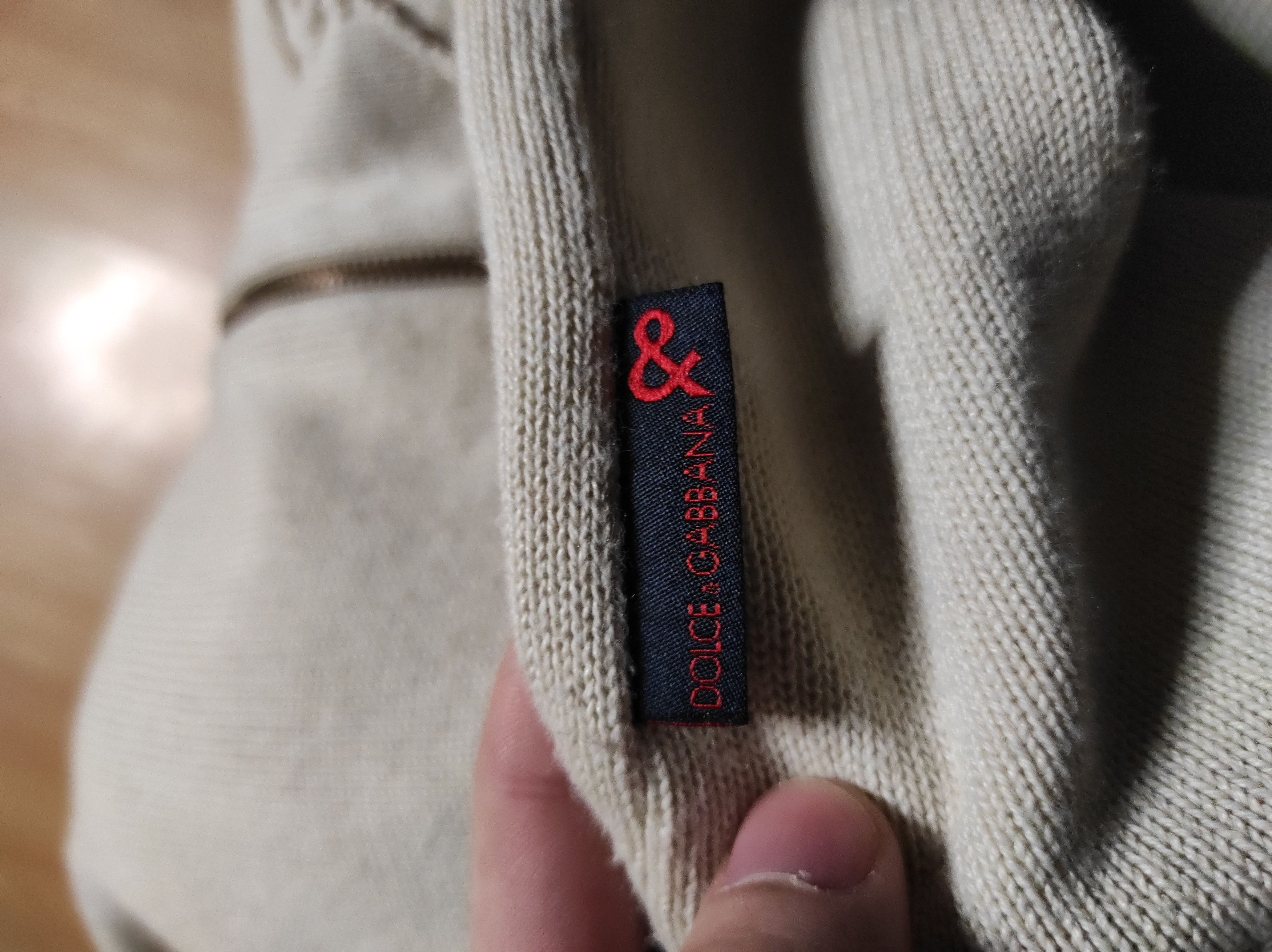Dolce & Gabbana × Japanese Brand × Vintage **Retro Dolce & Gabbana Sweater Zip Hoodie** Size US L / EU 52-54 / 3 - 5 Thumbnail