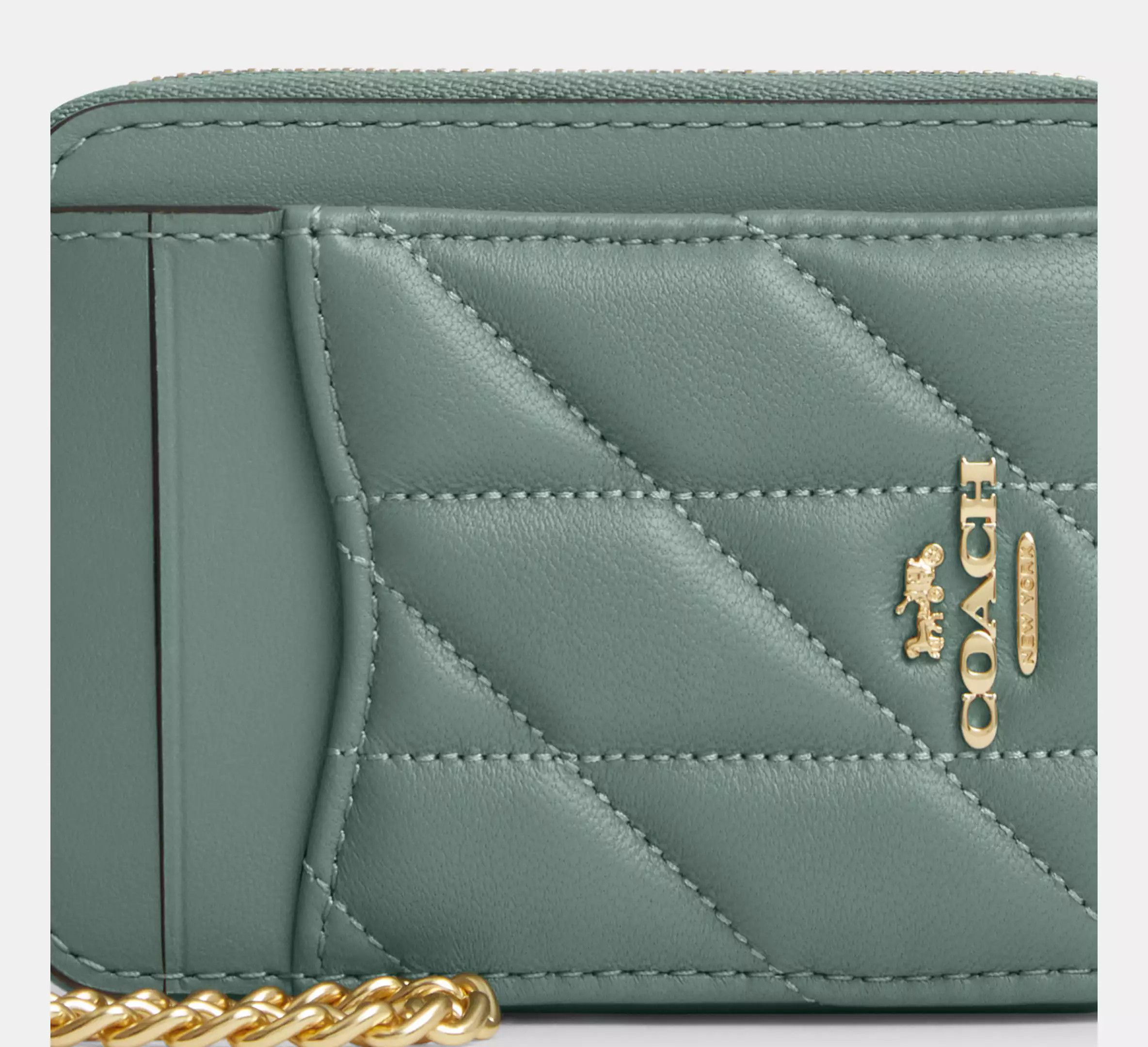Coach NWT Coach Zip Card Case With Quilting CZ467 Size ONE SIZE - 7 Thumbnail
