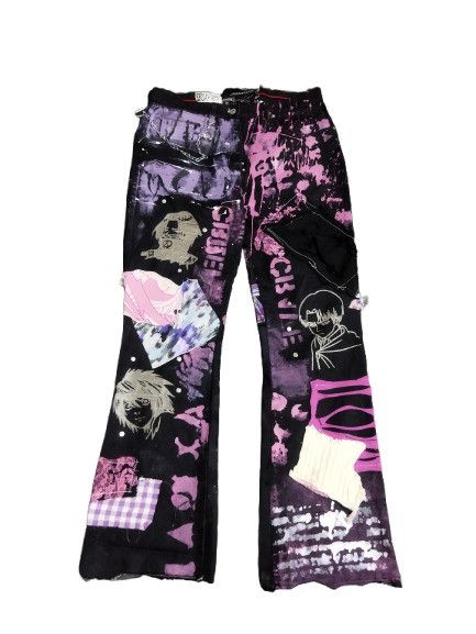 Japanese Brand Moreriot Customized Street One Flared Jeans Size US 32 / EU 48 - 1 Thumbnail