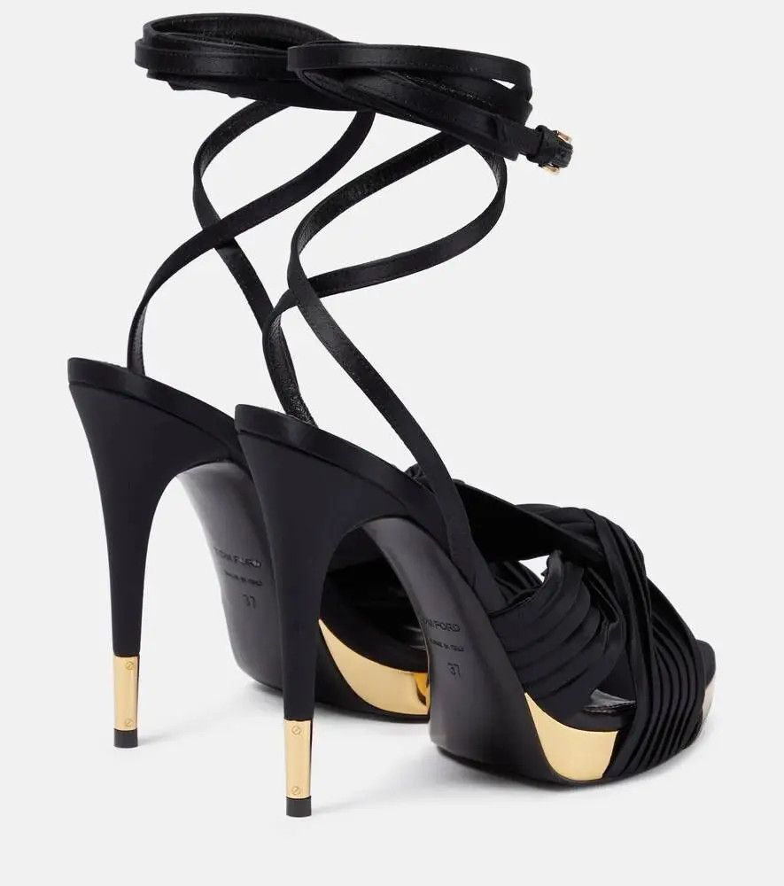 Tom Ford o1w1db11224 W3256 Sandals in Black Size US 9 / IT 39 - 4 Thumbnail