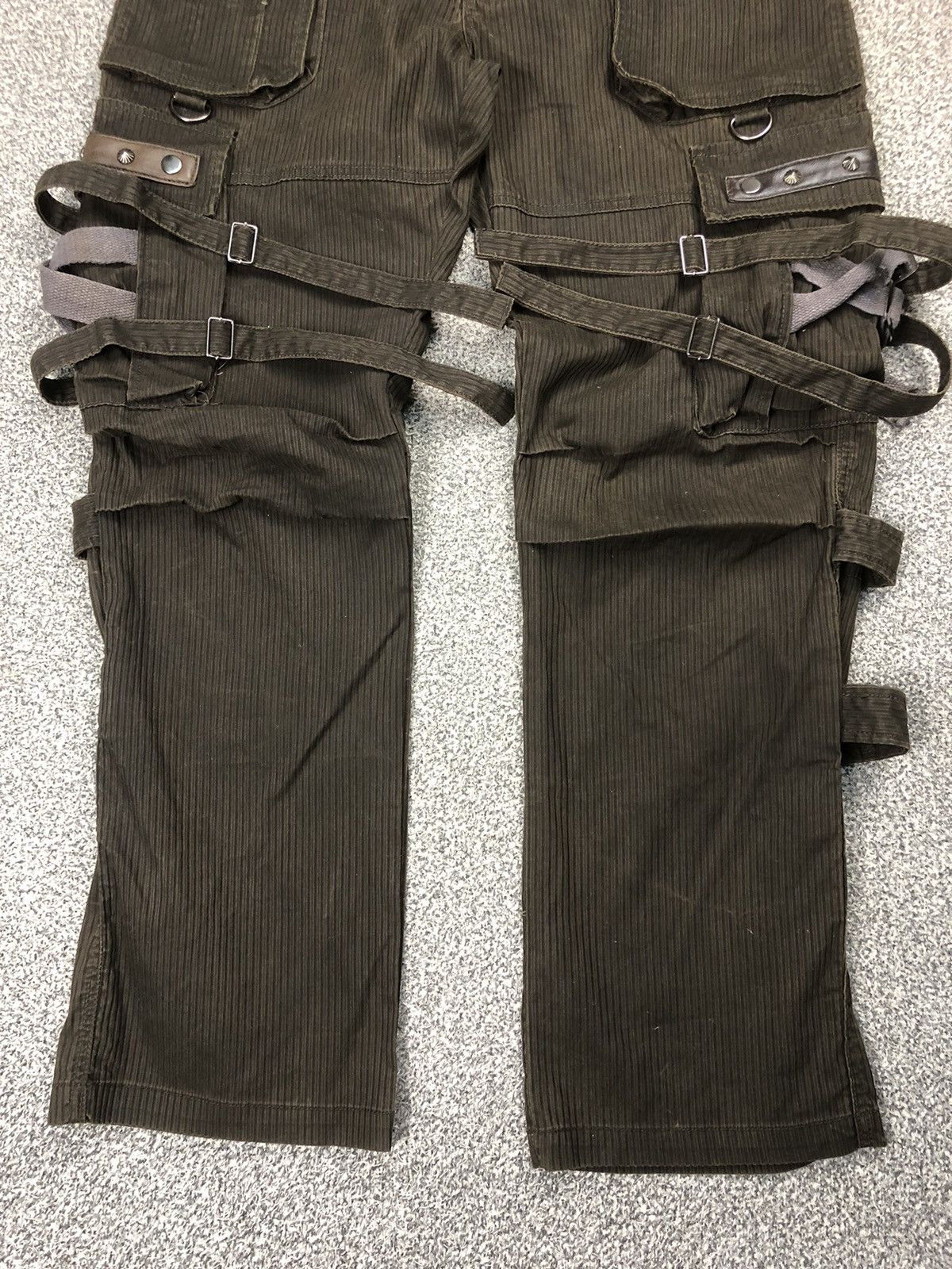 Japanese Brand Vintage Crazy Street Republic Punk Bondage Cargopants Size US 36 / EU 52 - 10 Thumbnail